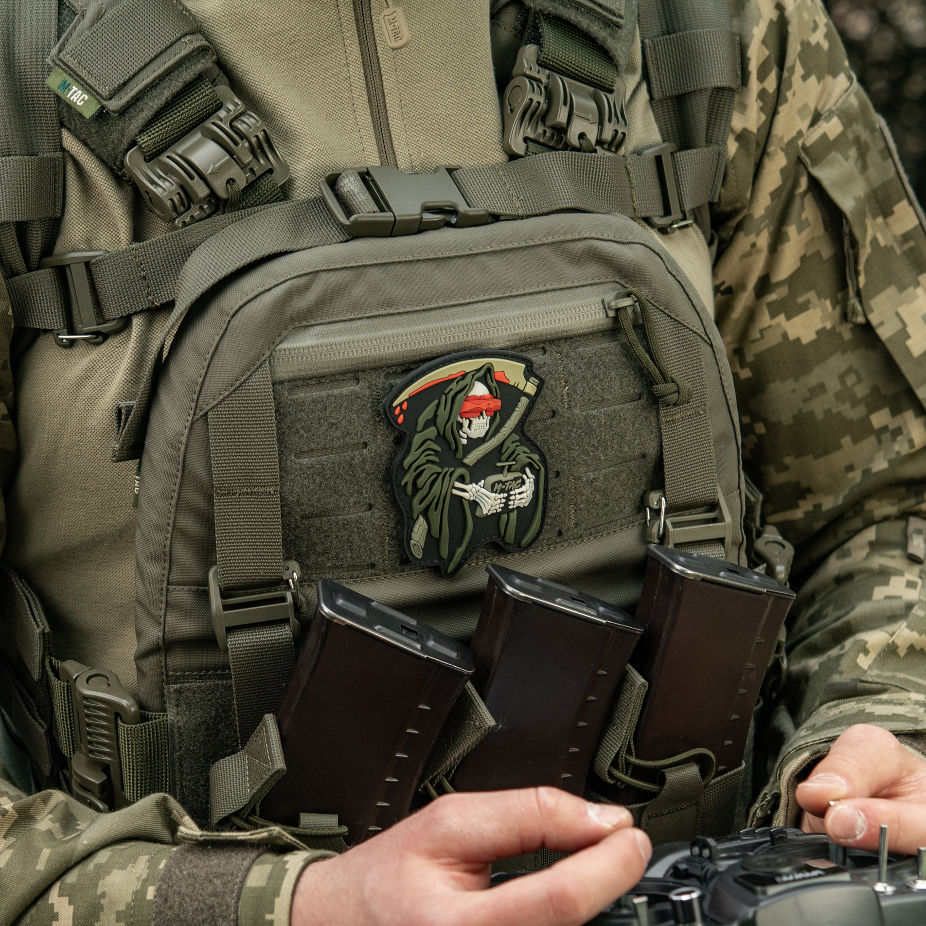 M-Tac нашивка FPV Operator PVC Black/Olive — 7