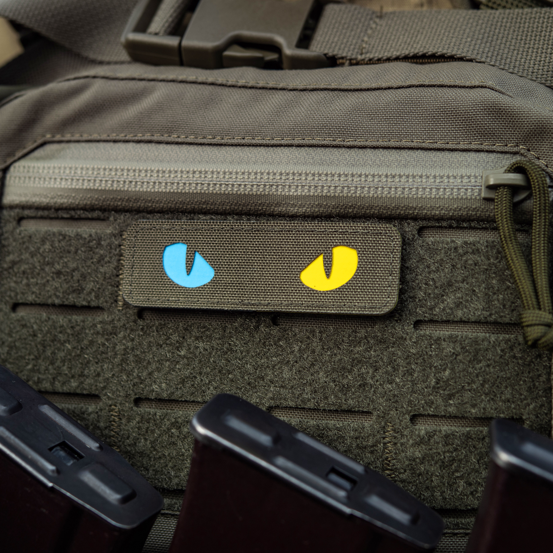 M-Tac нашивка Cat Eyes Laser Cut Ranger Green/Yellow/Blue/GID — 8