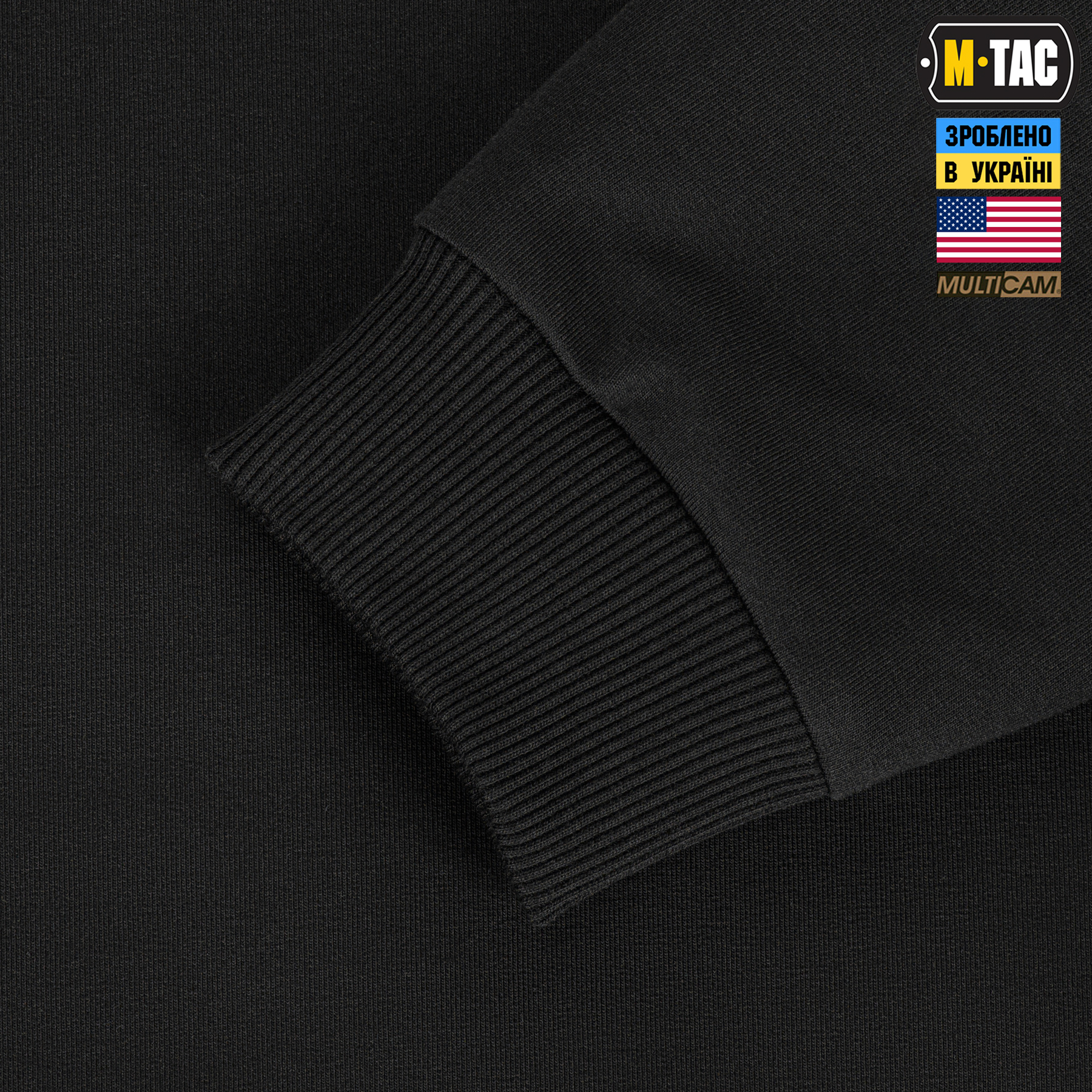 M-Tac кофта Hoodie Combat Black Multicam — 8