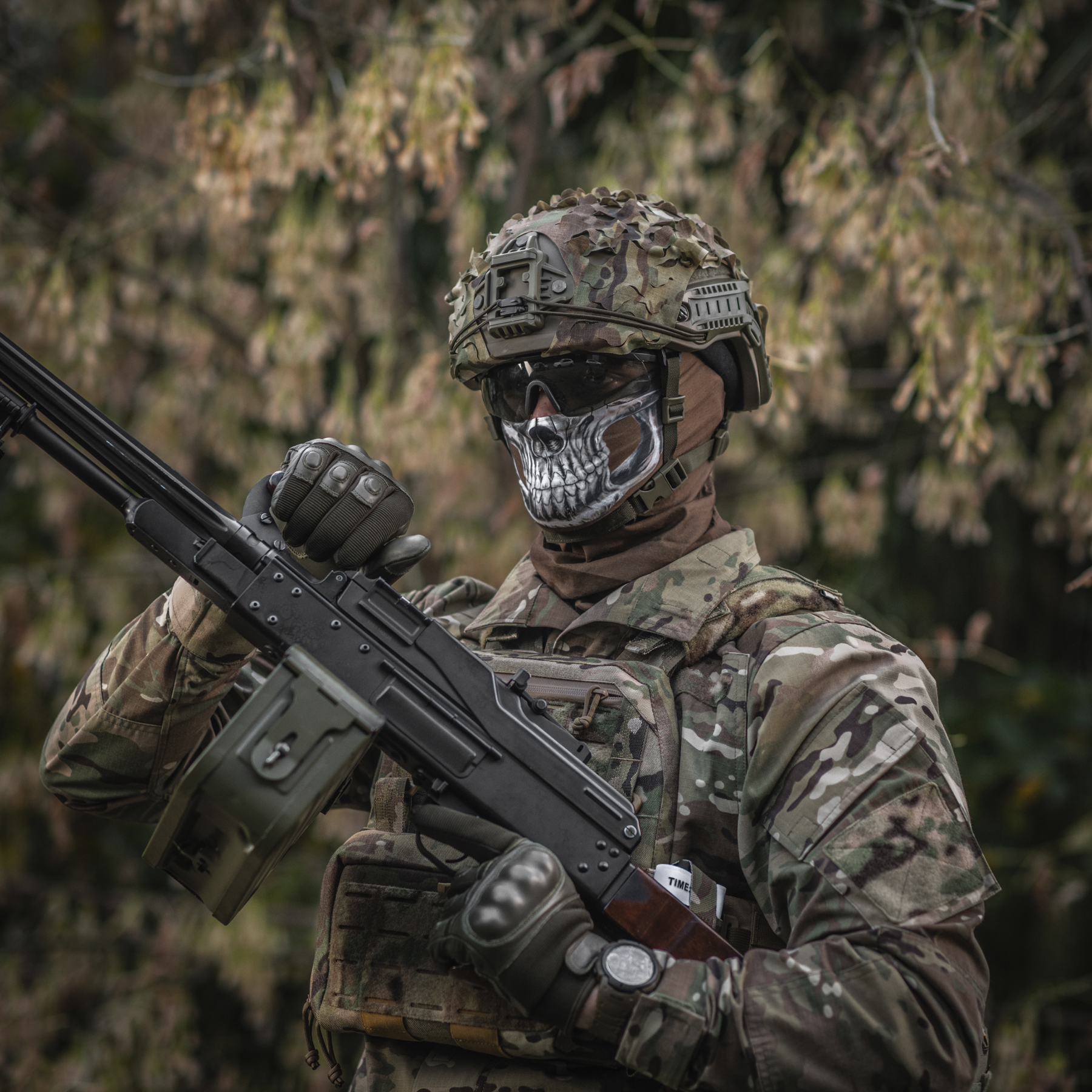 M-Tac шарф-труба облегченный Reaper Skull Coyote — 13