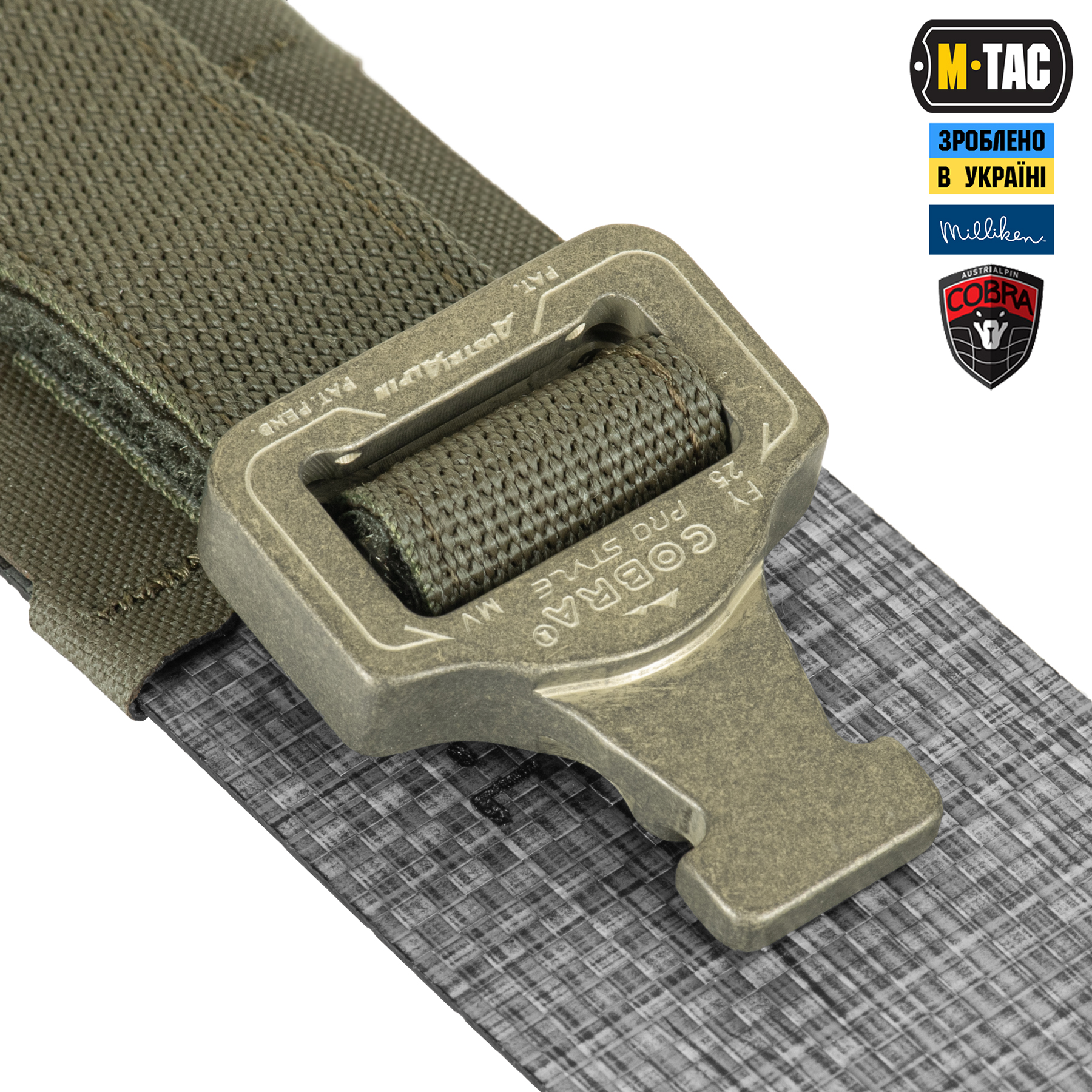 M-Tac ремень Tiger Belt Cobra Buckle Ranger Green — 4