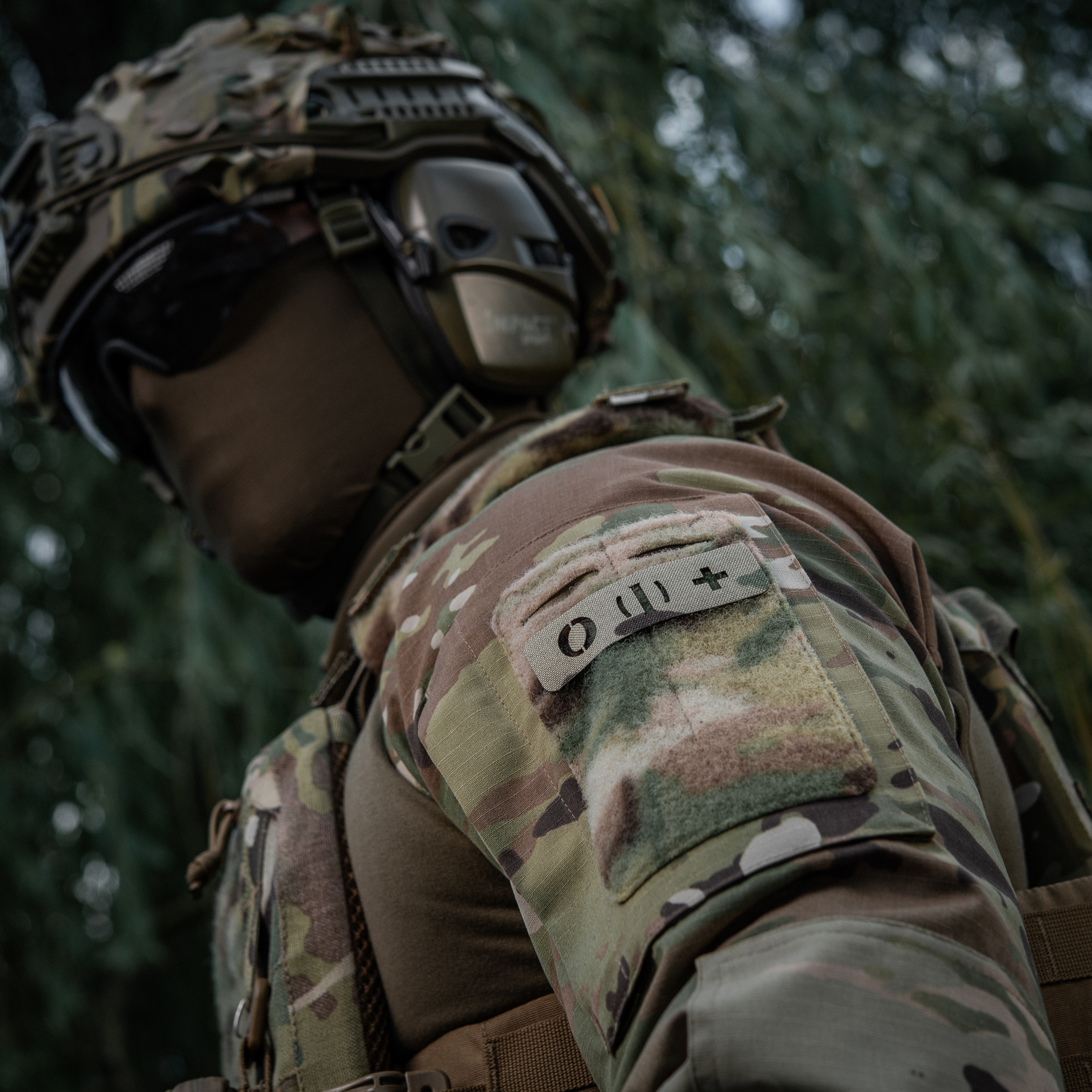 M-Tac нашивка группа крови O (I) + сквозная Laser Cut 25х80 Multicam — 4