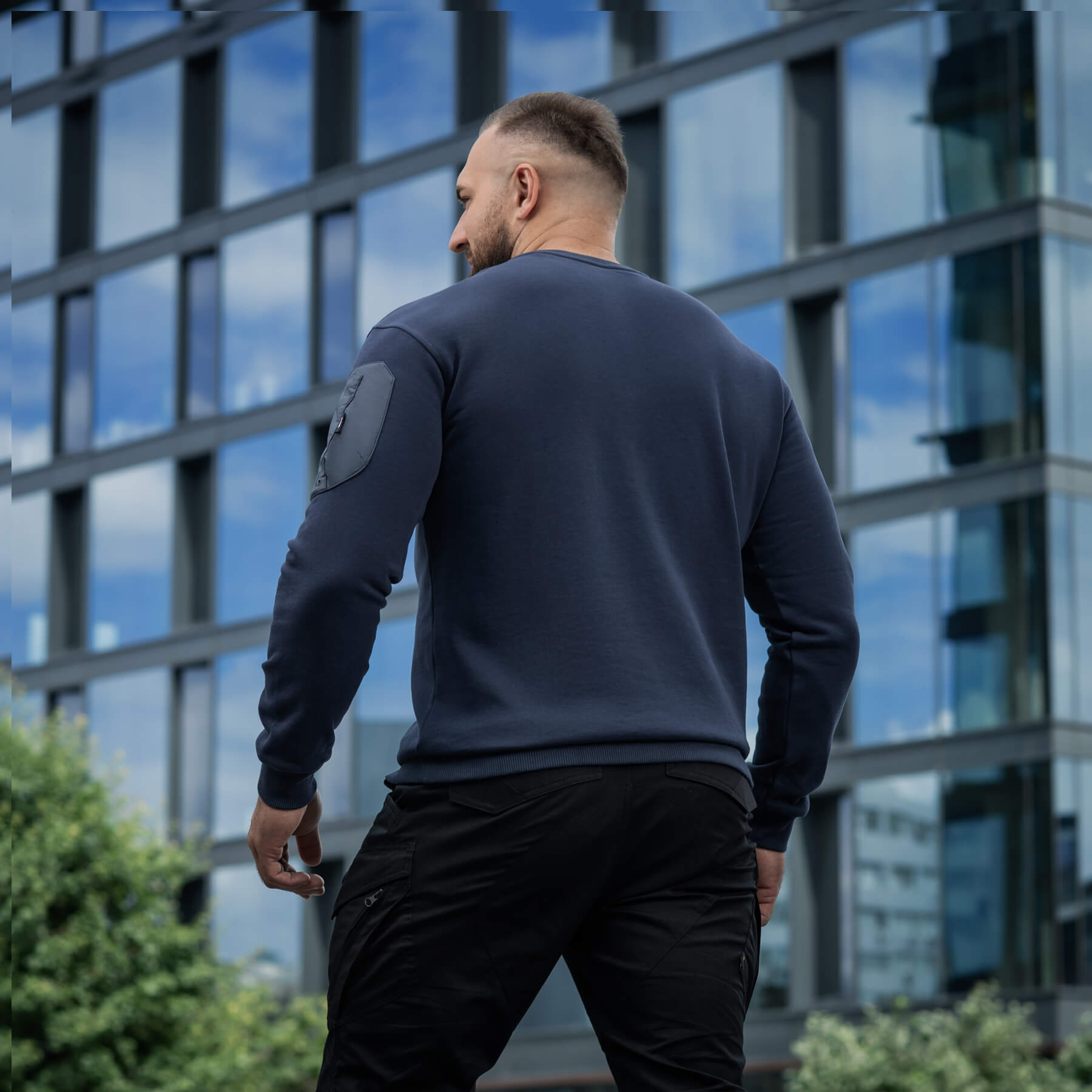 M-Tac свитшот Nylon Pocket Cotton Hard Indigo Blue — 11