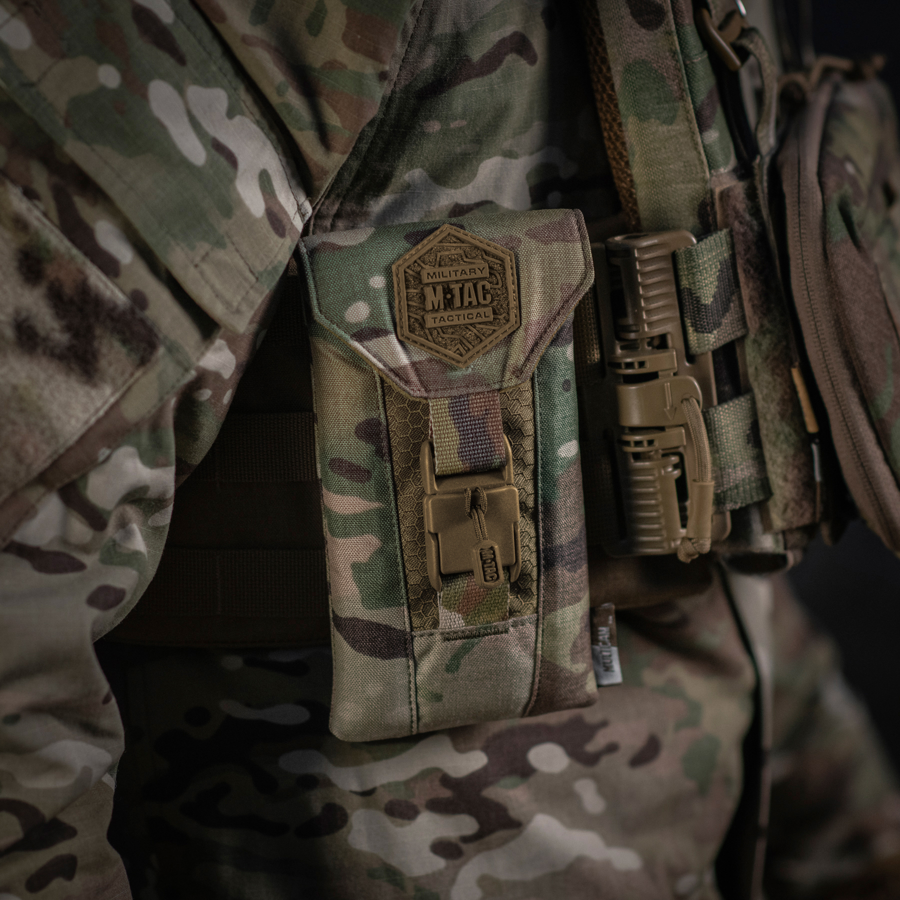 M-Tac подсумок для смартфона Elite Large Hex Multicam/Coyote — 11