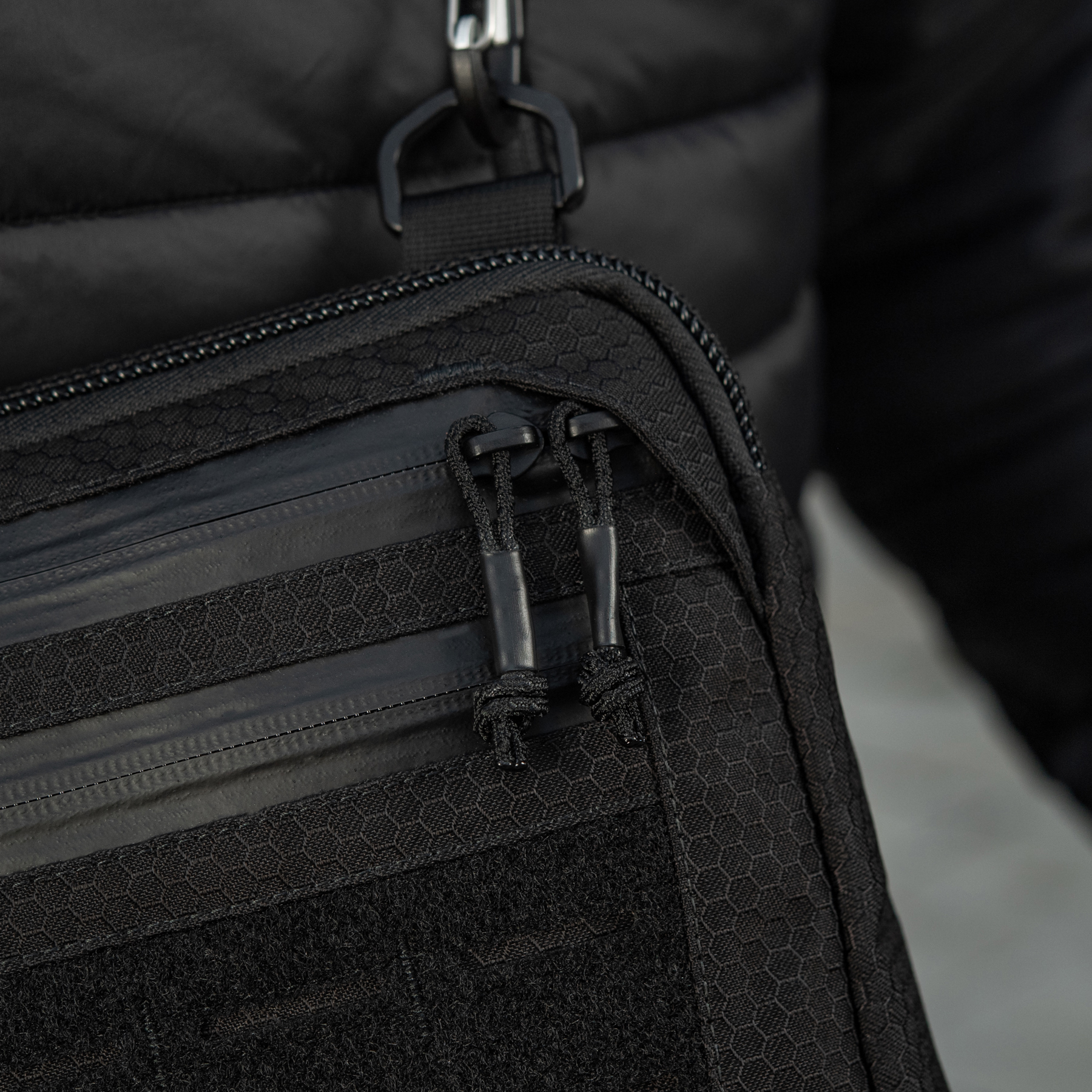 M-Tac сумка Admin Bag Large Elite с липучкой Hex Black — 19