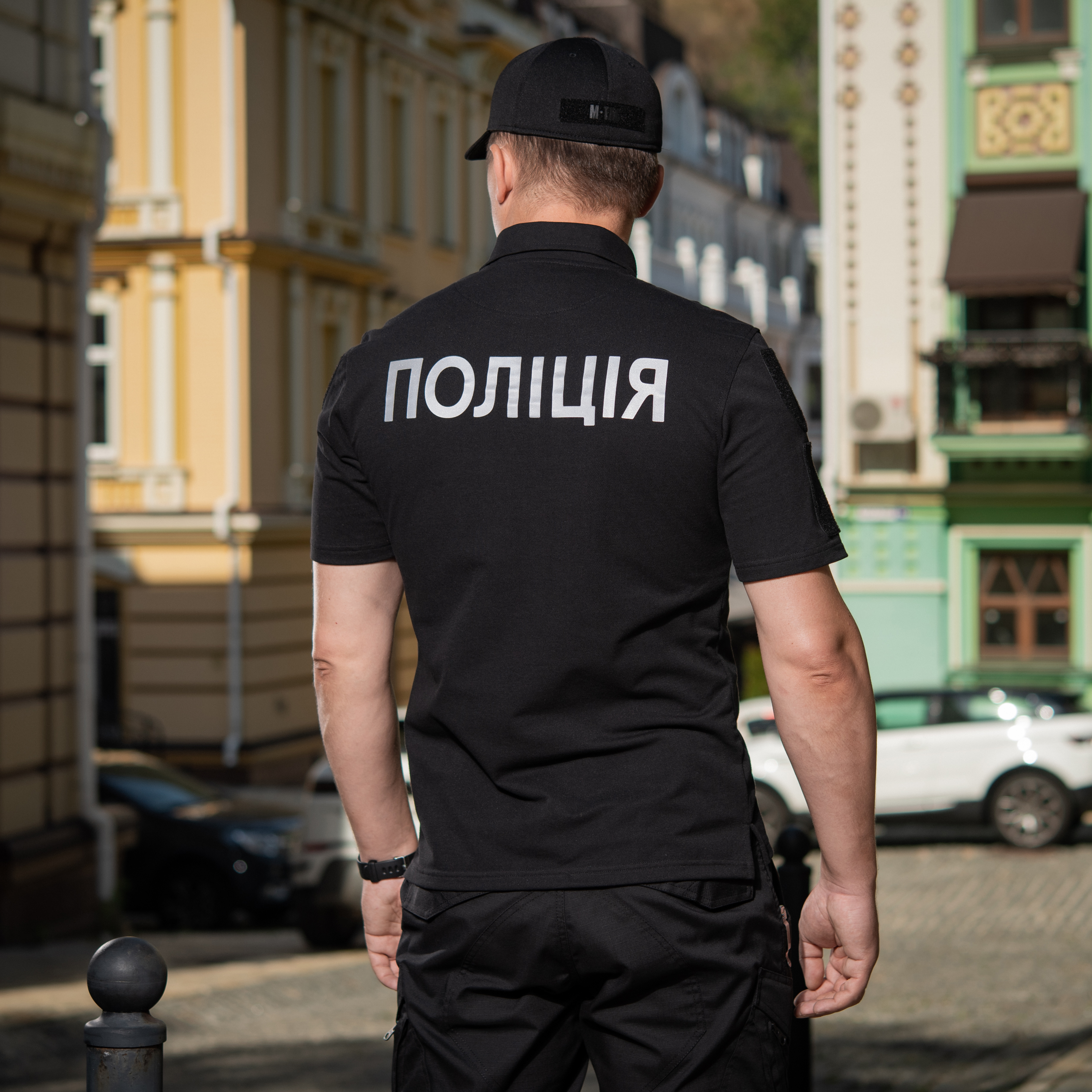 M-Tac поло Полиция со светоотражающей надписью и нашивкой 65/35 Black — 10