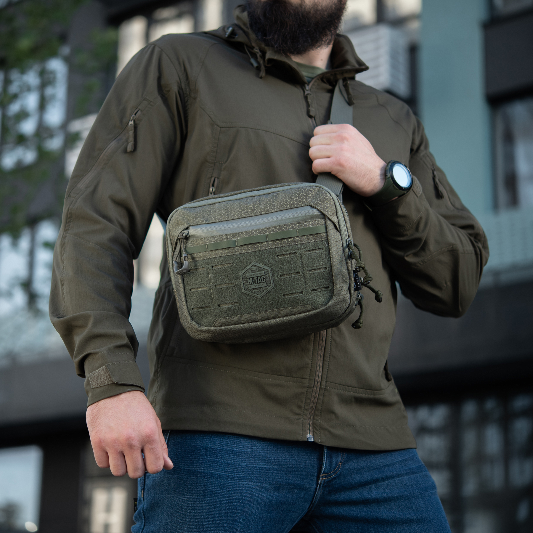 M-Tac сумка EDC Bag Elite HEX Ranger Green — 15