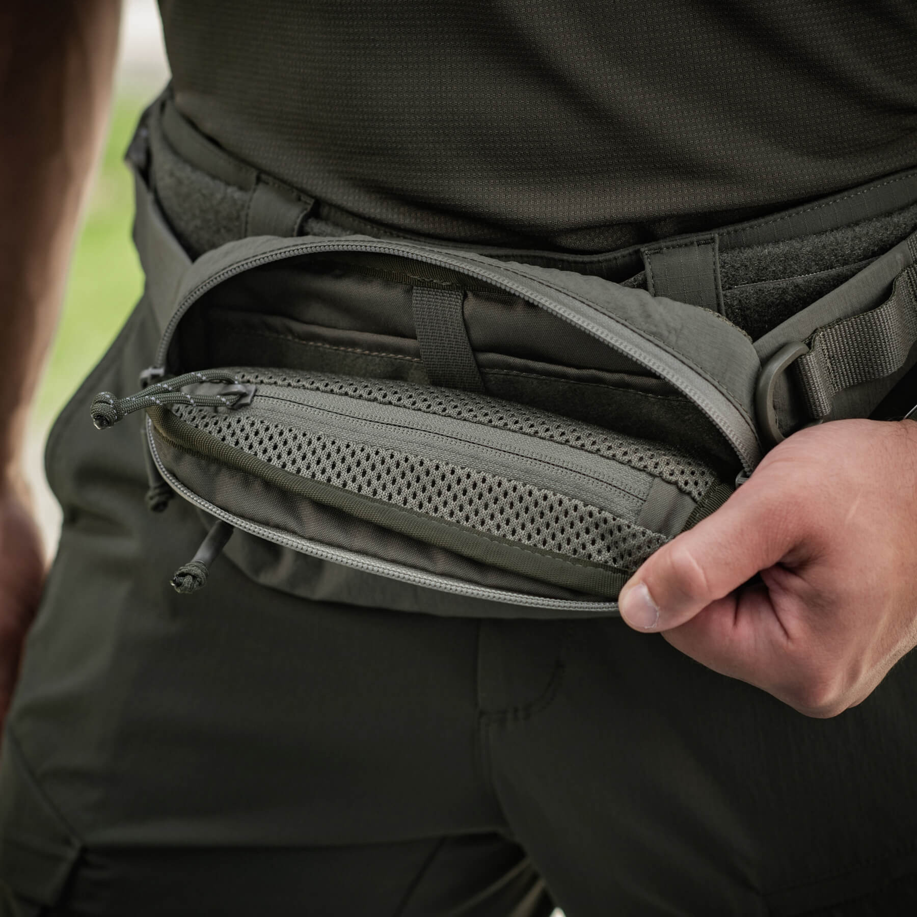 M-Tac сумка City Waist Bag с липучкой Lite-C Elite Ranger Green — 19