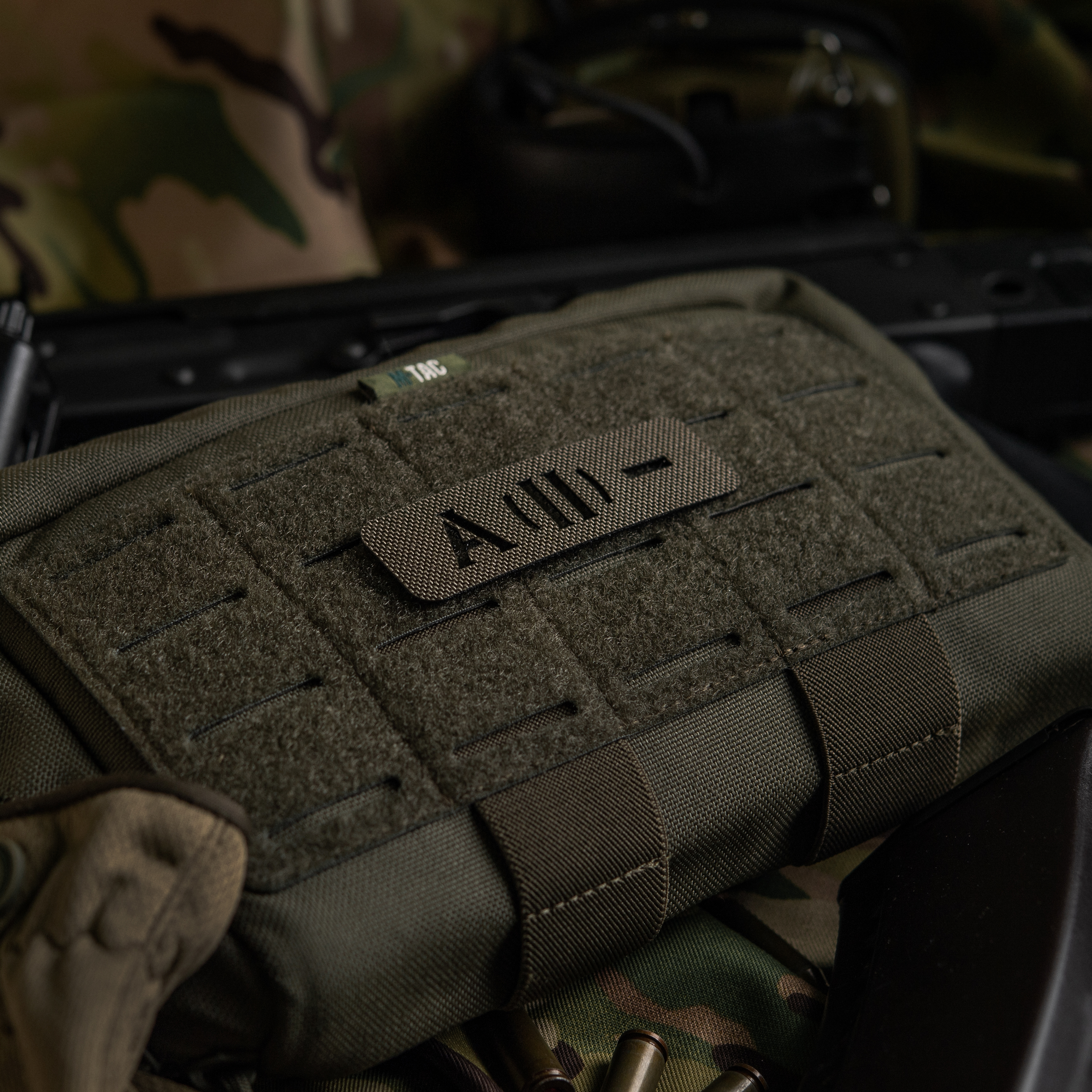 M-Tac нашивка группа крови A (II) - сквозная Laser Cut 25х80 Ranger Green — 7