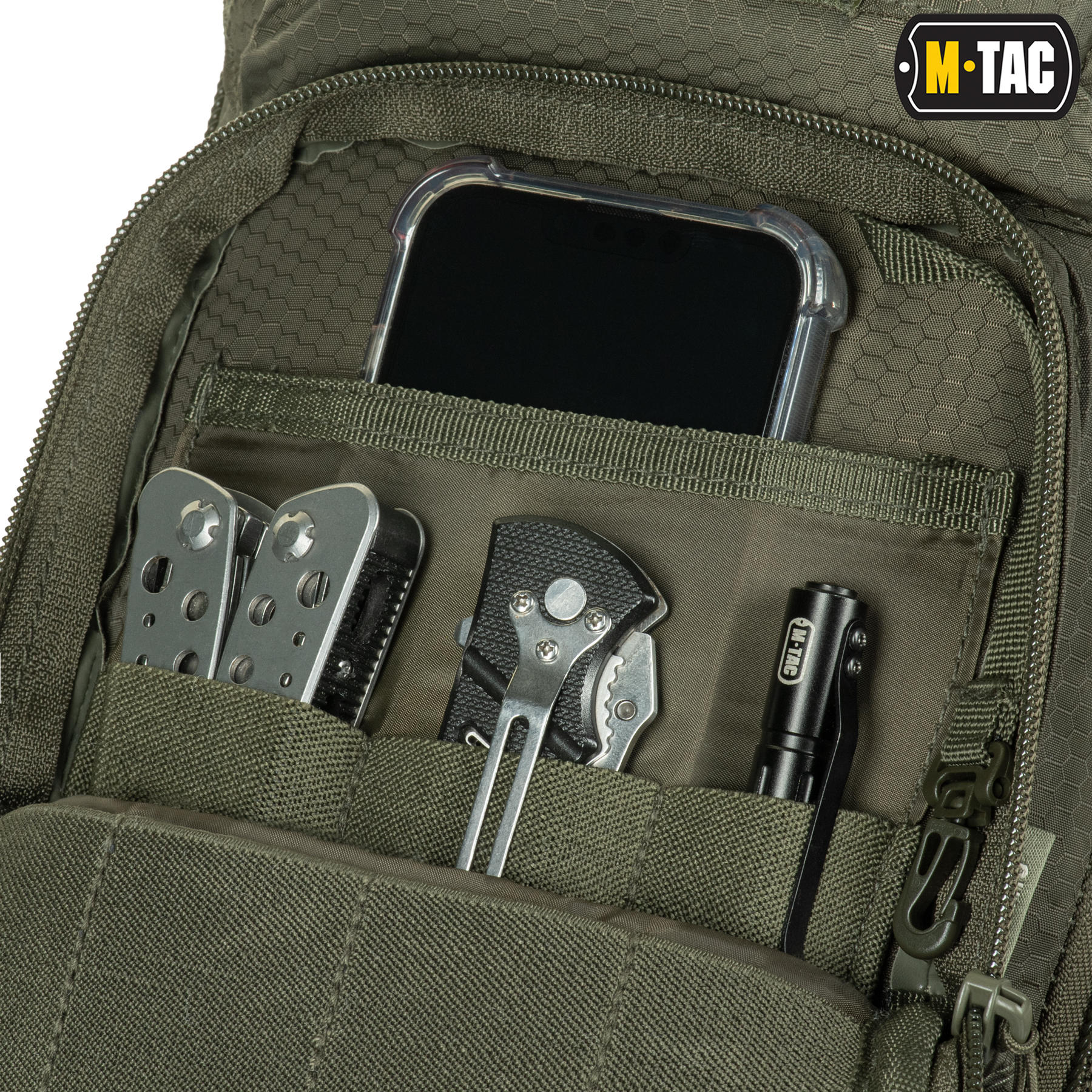 M-Tac сумка Urban Line City Hunter Hexagon Bag Olive — 4