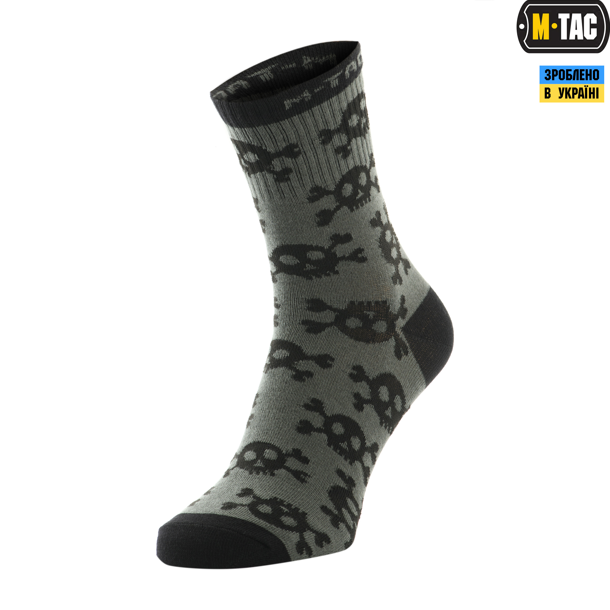 M-Tac носки легкие Mk.3 Pirate Skull Olive — 2