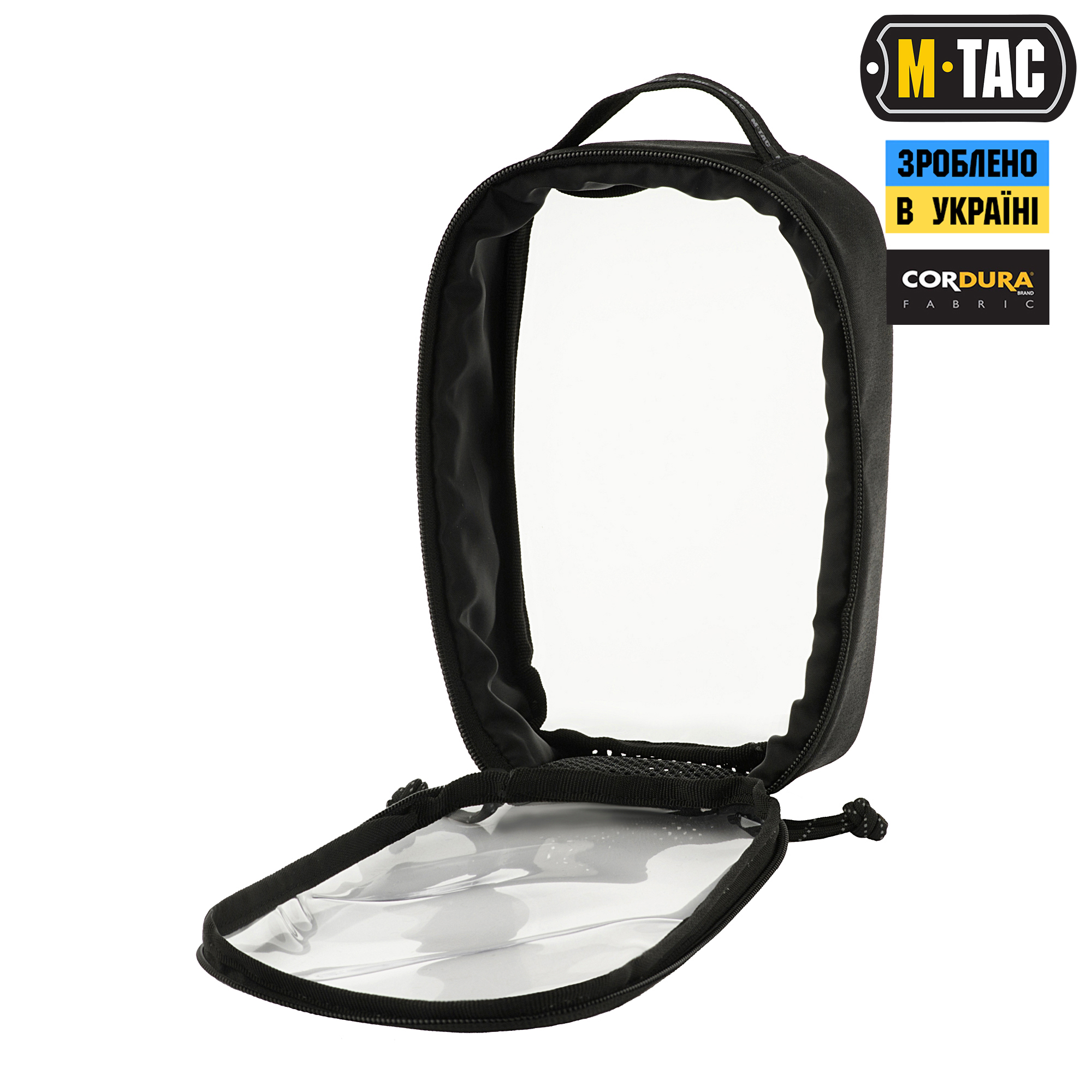M-Tac органайзер утилитарный прозрачный Elite Small (22х14 см) Black — 6