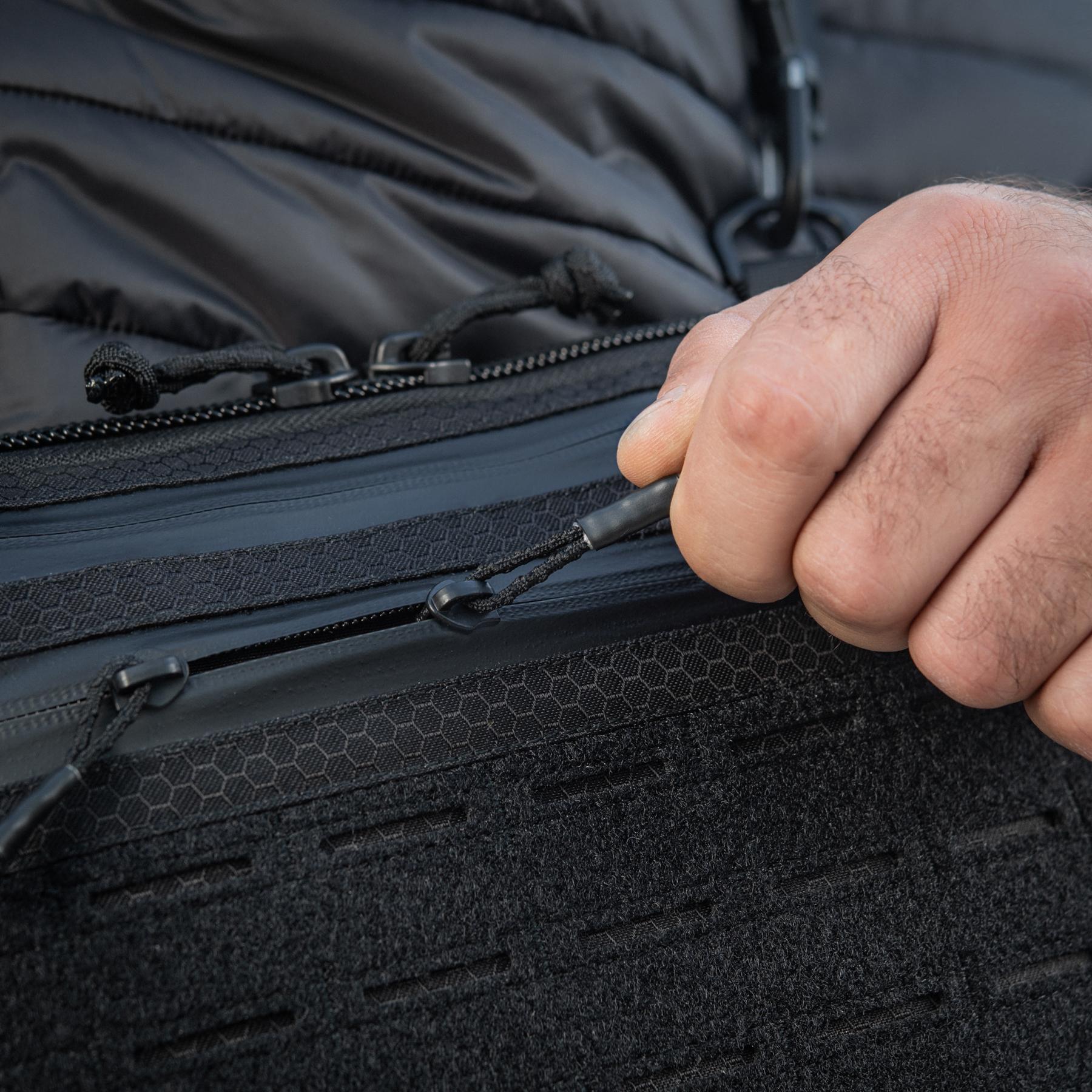 M-Tac сумка Admin Bag Medium Elite с липучкой Hex Black — 23