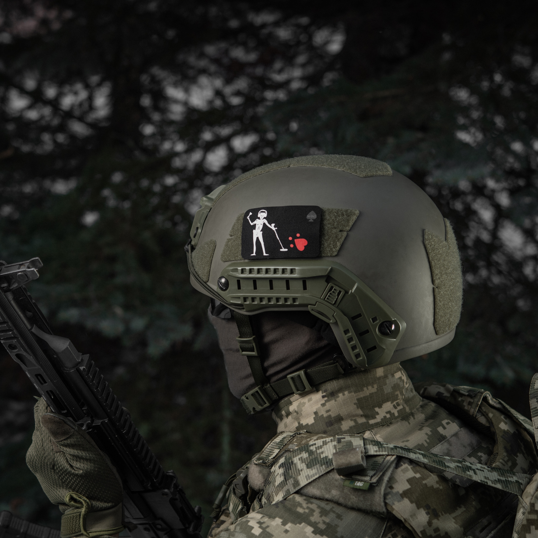 M-Tac нашивка прапор Чорна Борода Сапер Black — 13