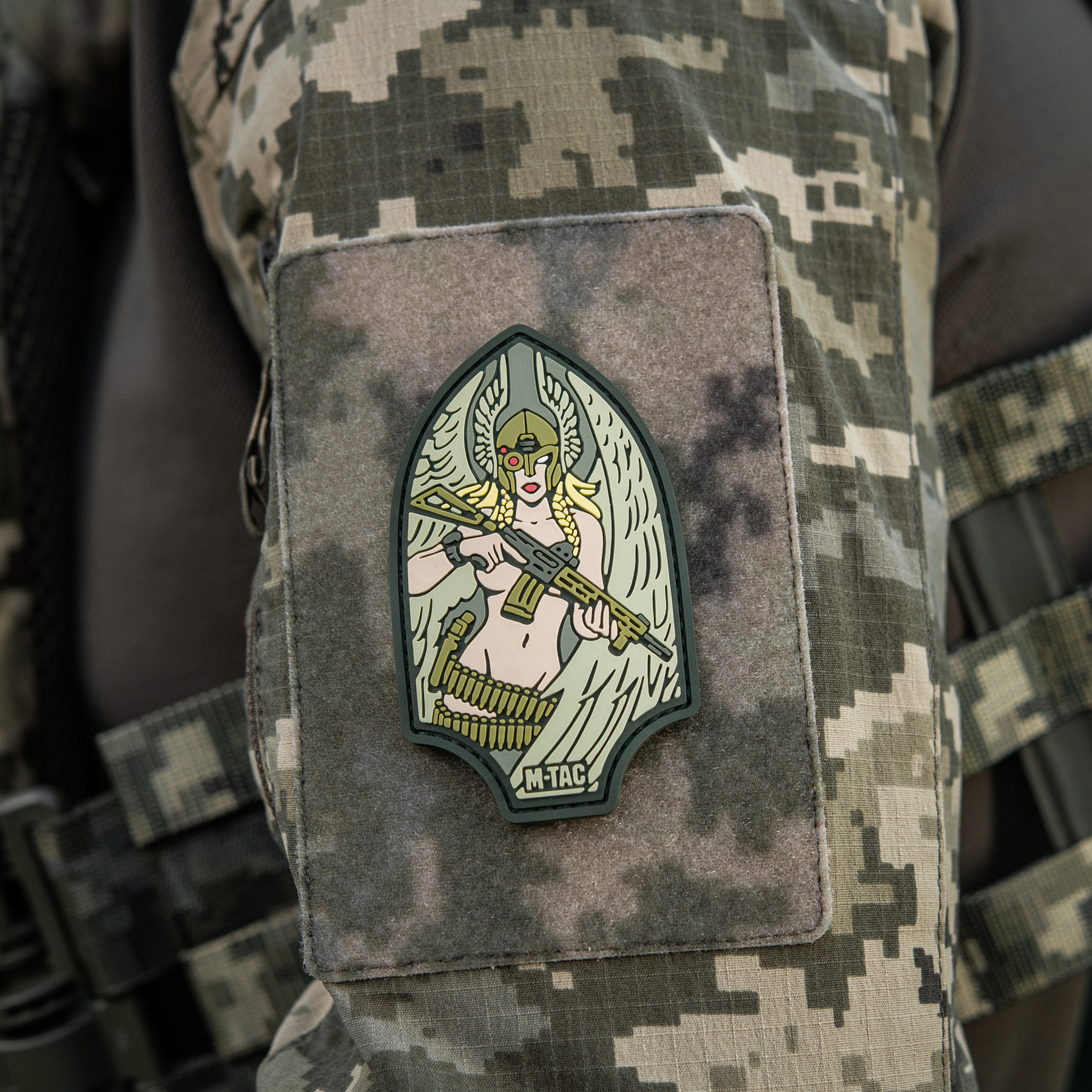 M-Tac нашивка Піка Валькірія PVC olive — 11