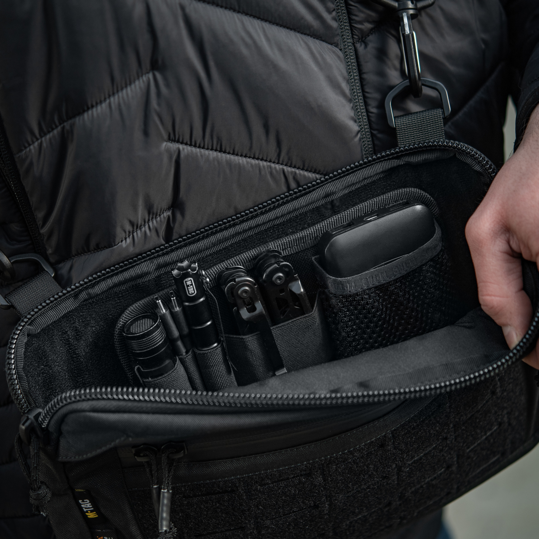 M-Tac сумка Admin Bag Medium Elite с липучкой Black — 27