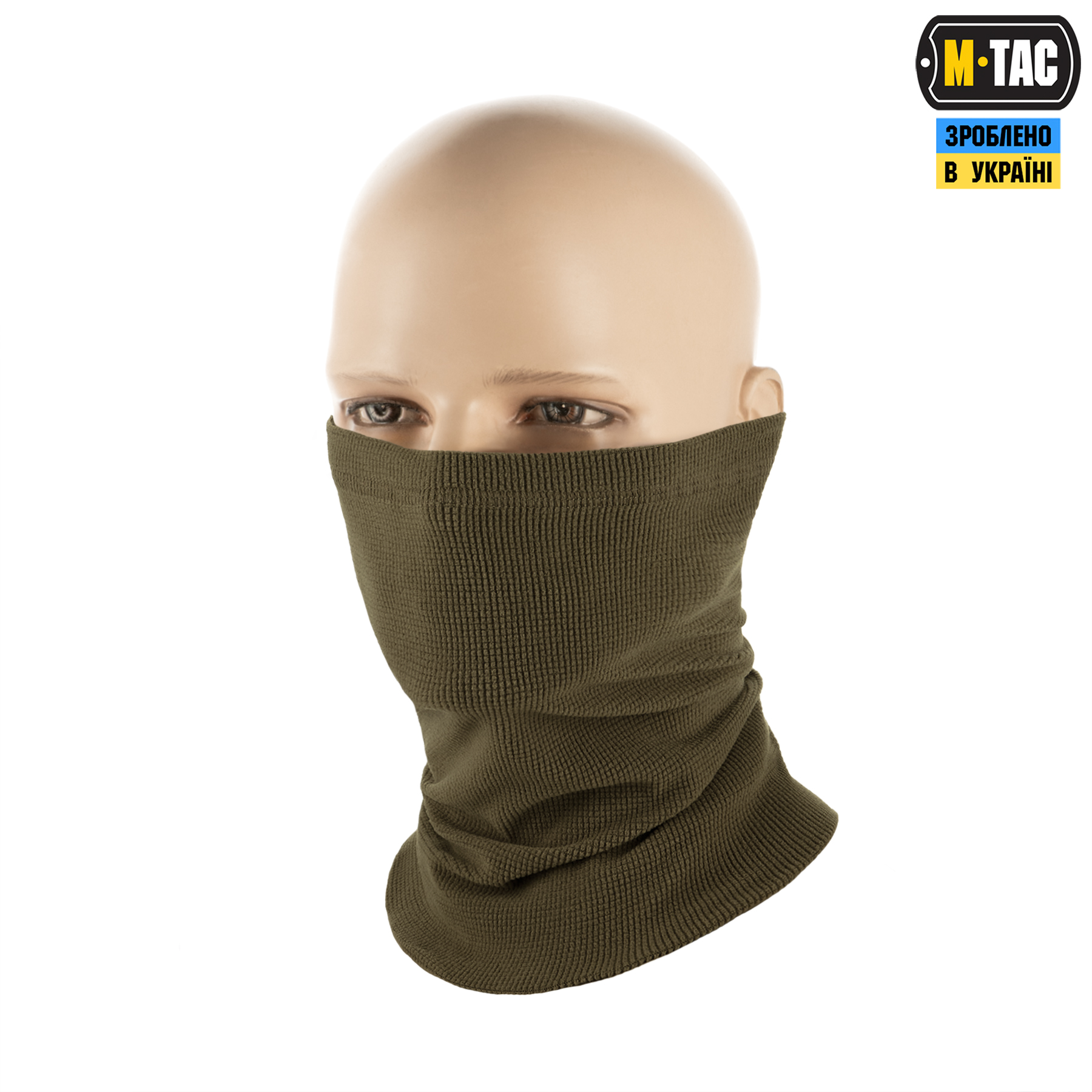 M-Tac шарф-труба длинный микрофлис рип-стоп Dark Olive — 2