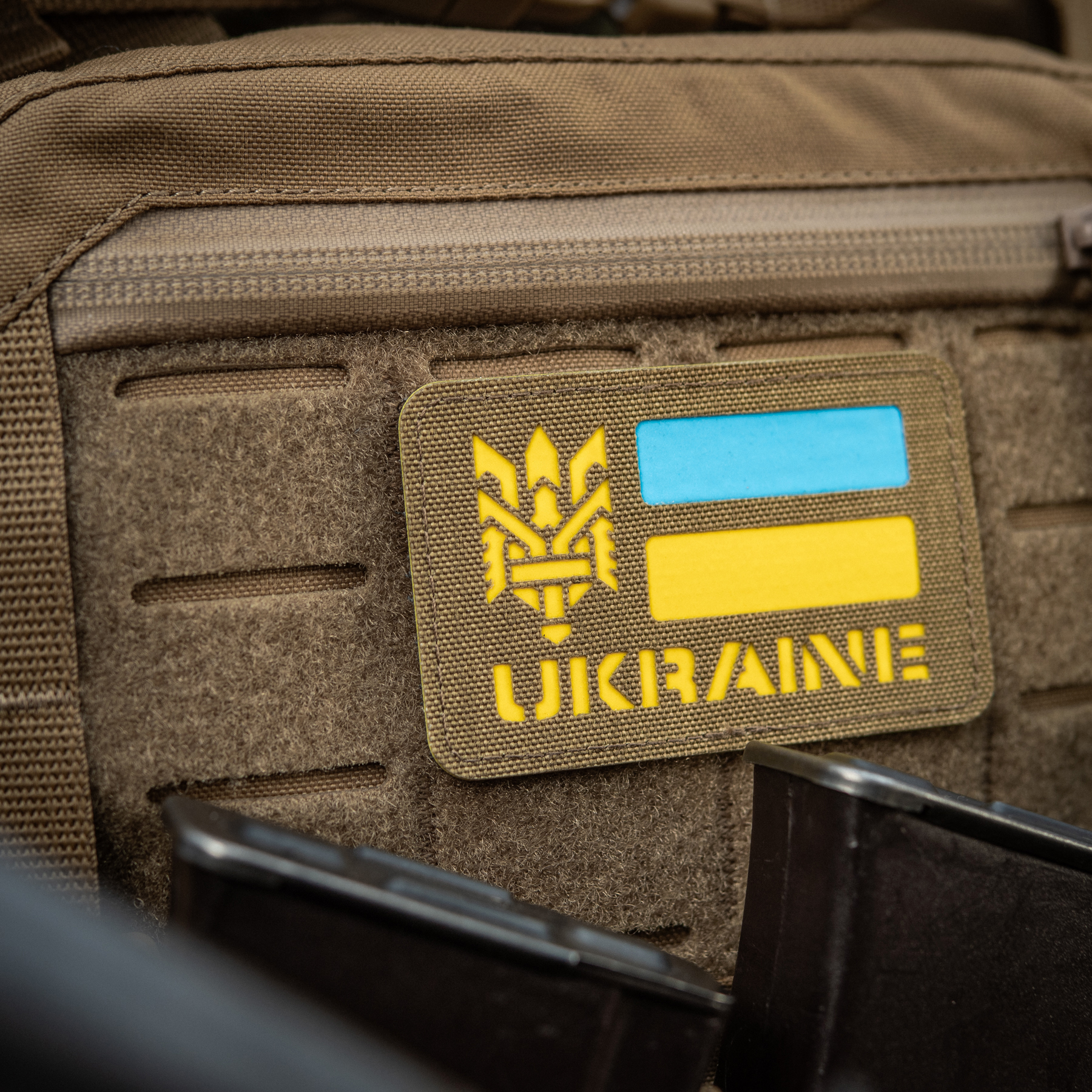 M-Tac нашивка Ukraine (с Тризубом) Laser Cut Coyote/Yellow/Blue/GID — 8