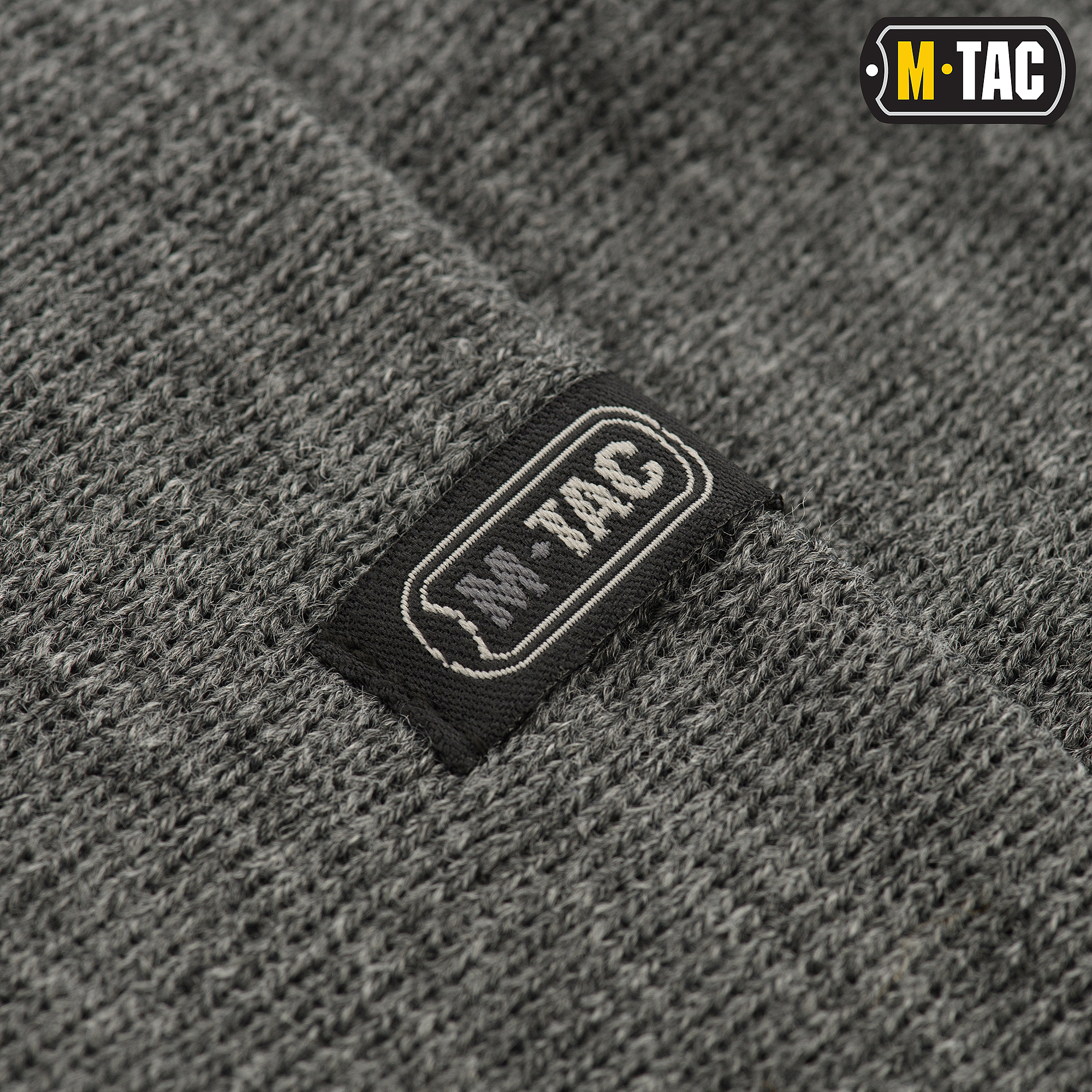 M-Tac шапка тонкая вязка 100% акрил Grey — 7