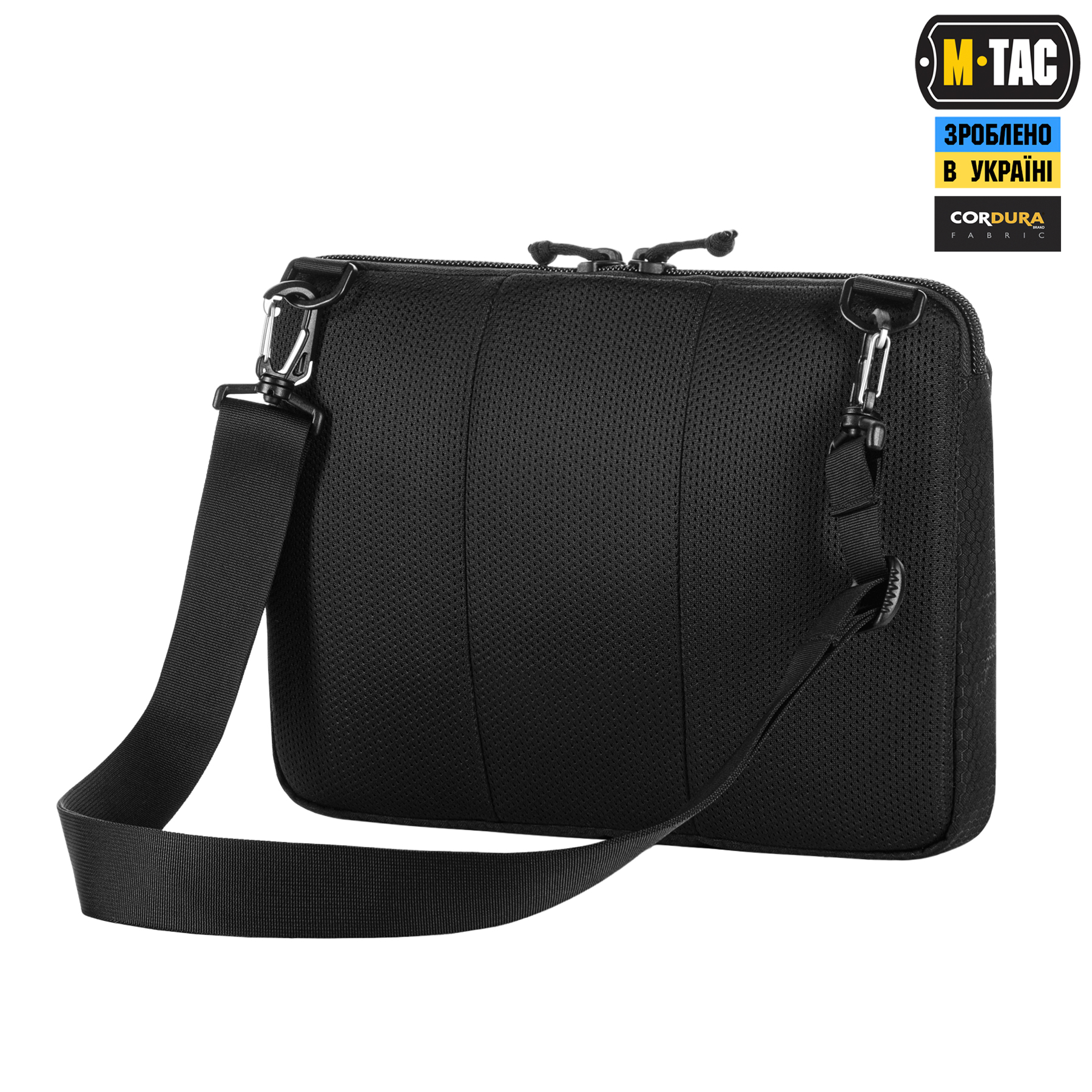 M-Tac сумка Admin Bag Large Elite с липучкой Hex Black — 5