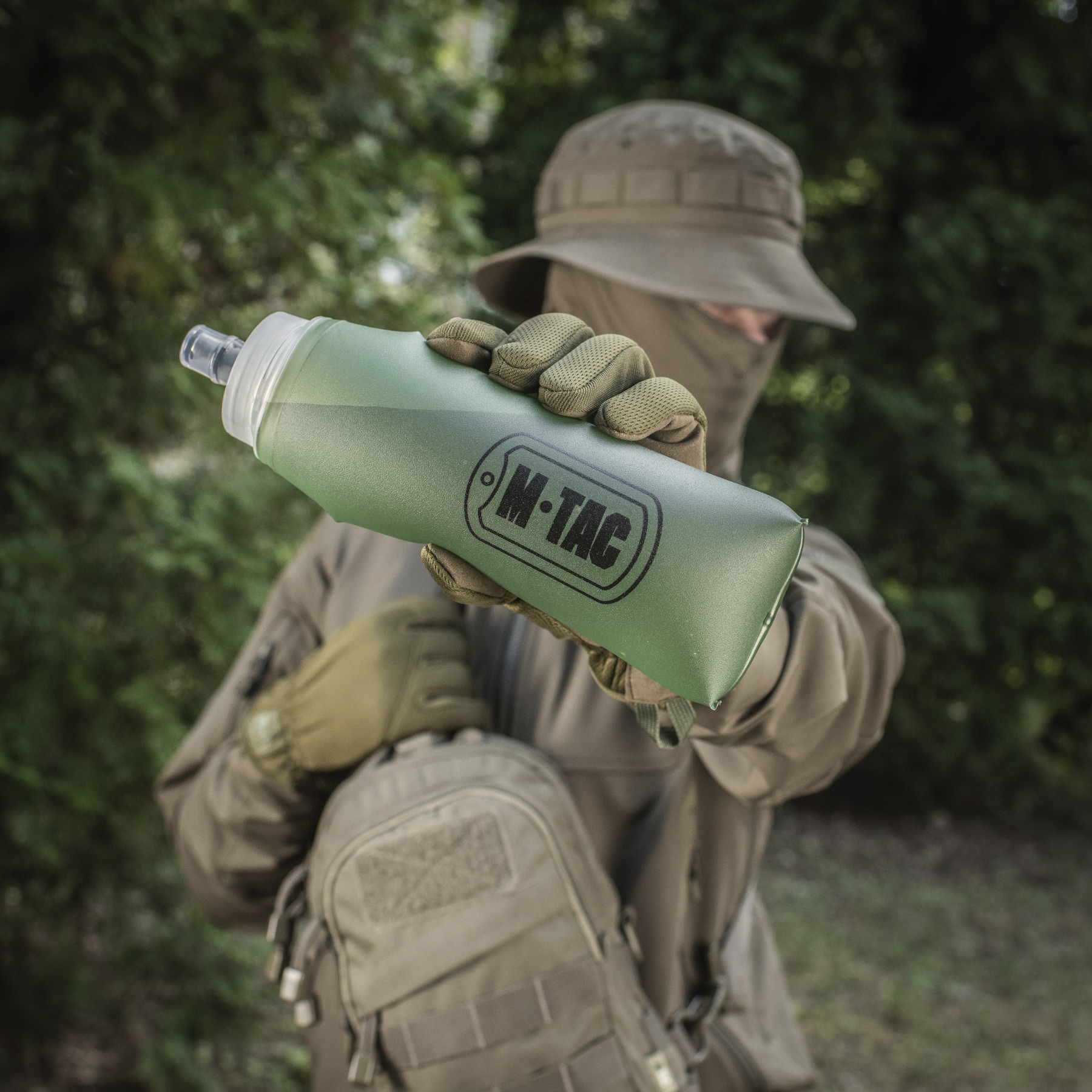 M-Tac бутылка для воды мягкая 600 мл. олива — 9