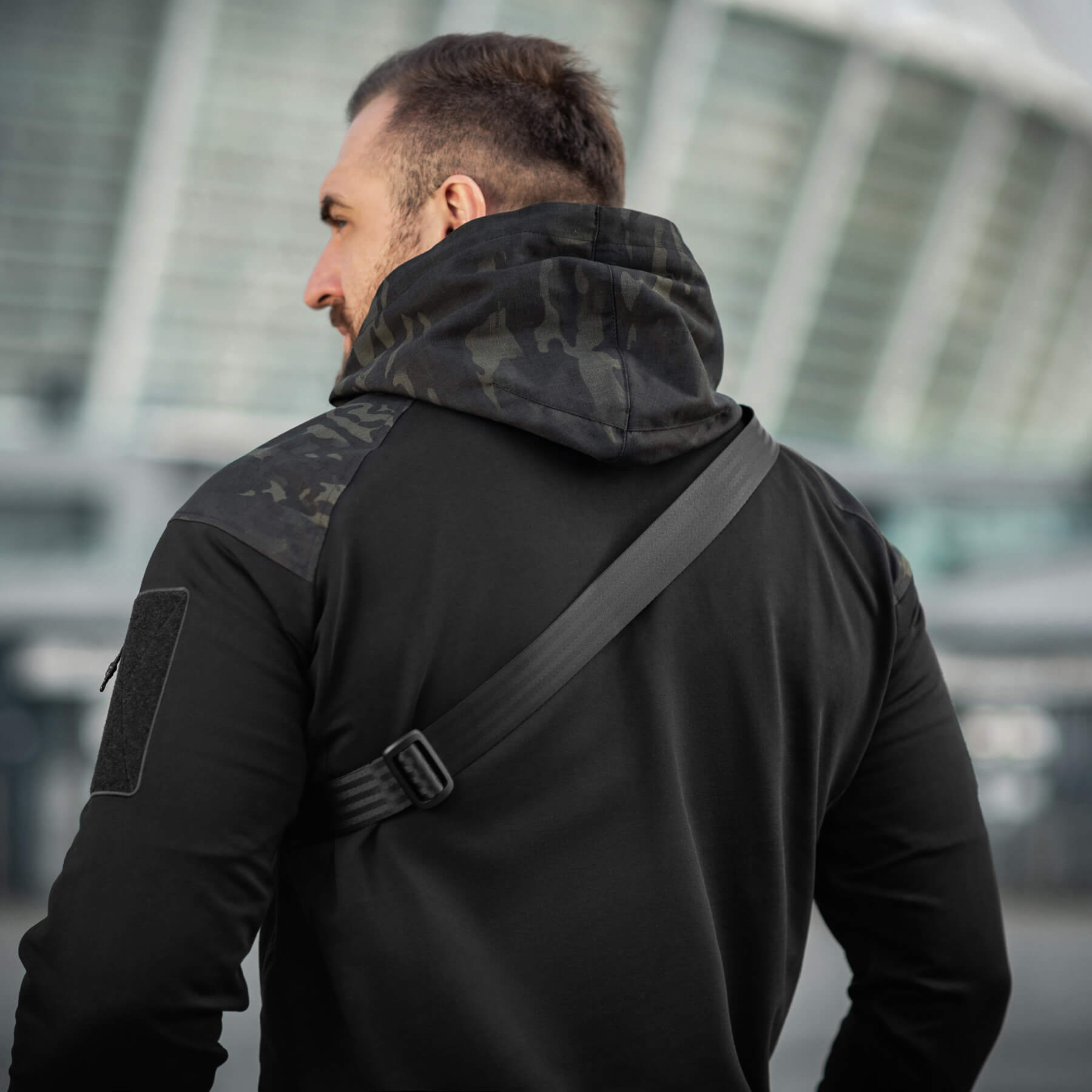 M-Tac сумка Sling Pistol Bag Hex с липучкой Black — 11