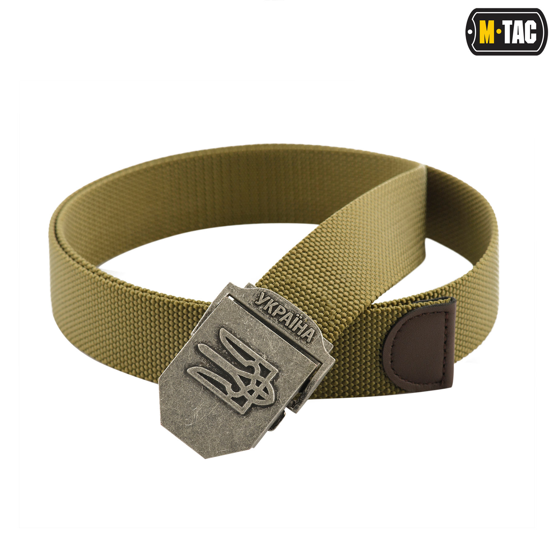 M-Tac ремень с Тризубом (тип 2) Olive — 2