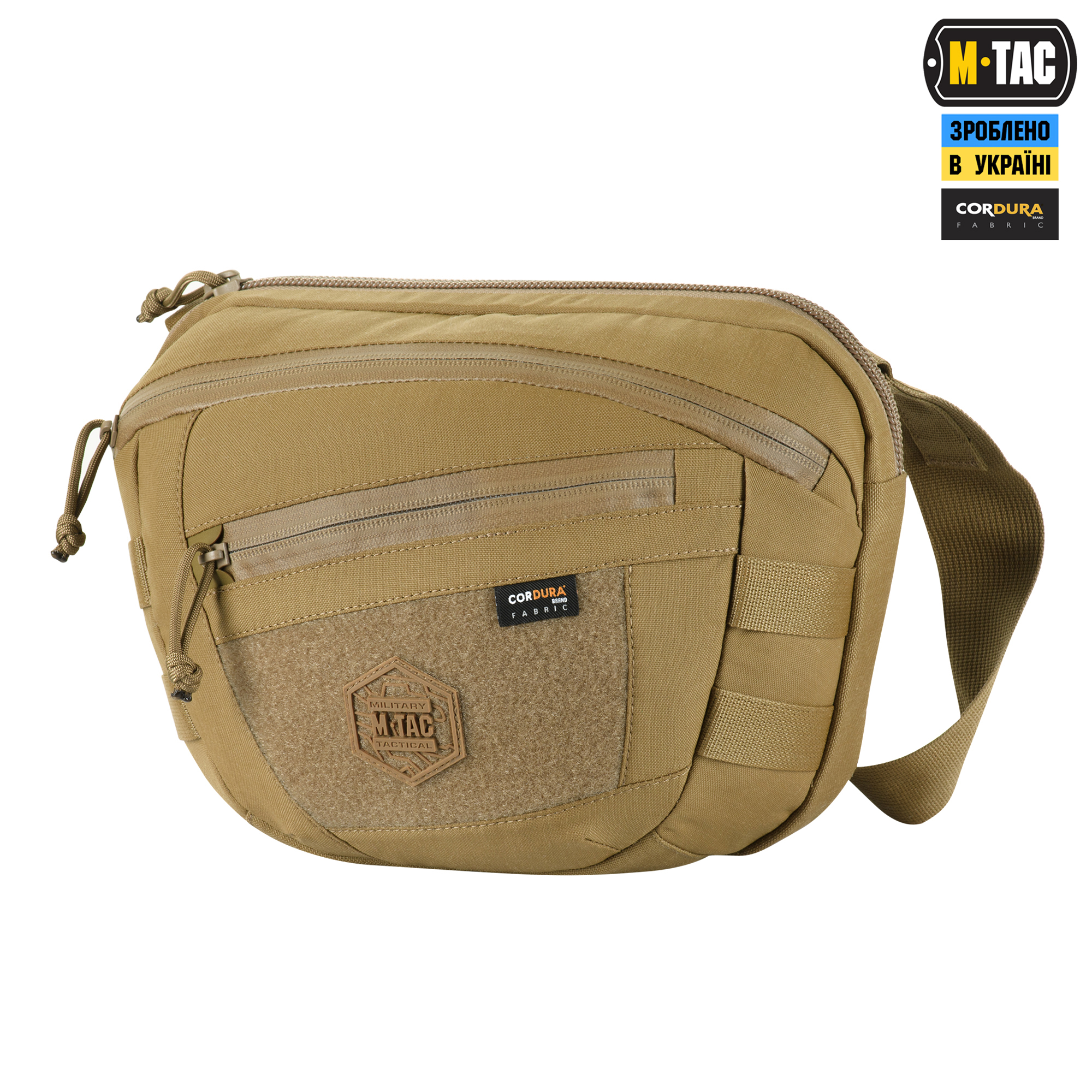 M-Tac сумка Sphaera Hardsling Bag Large с липучкой Elite Coyote — 2