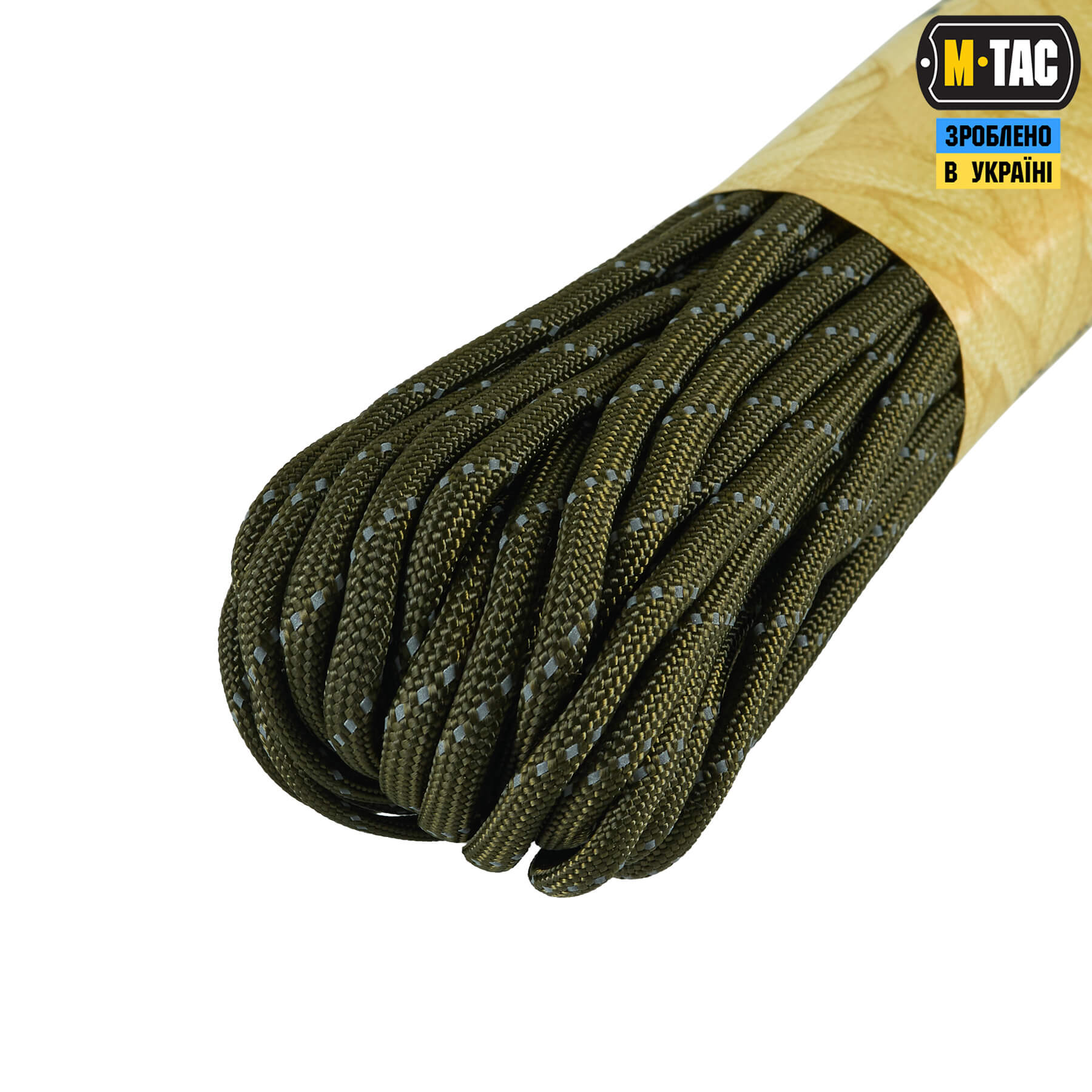M-Tac паракорд 550 type III 15m OD Green Reflective — 4