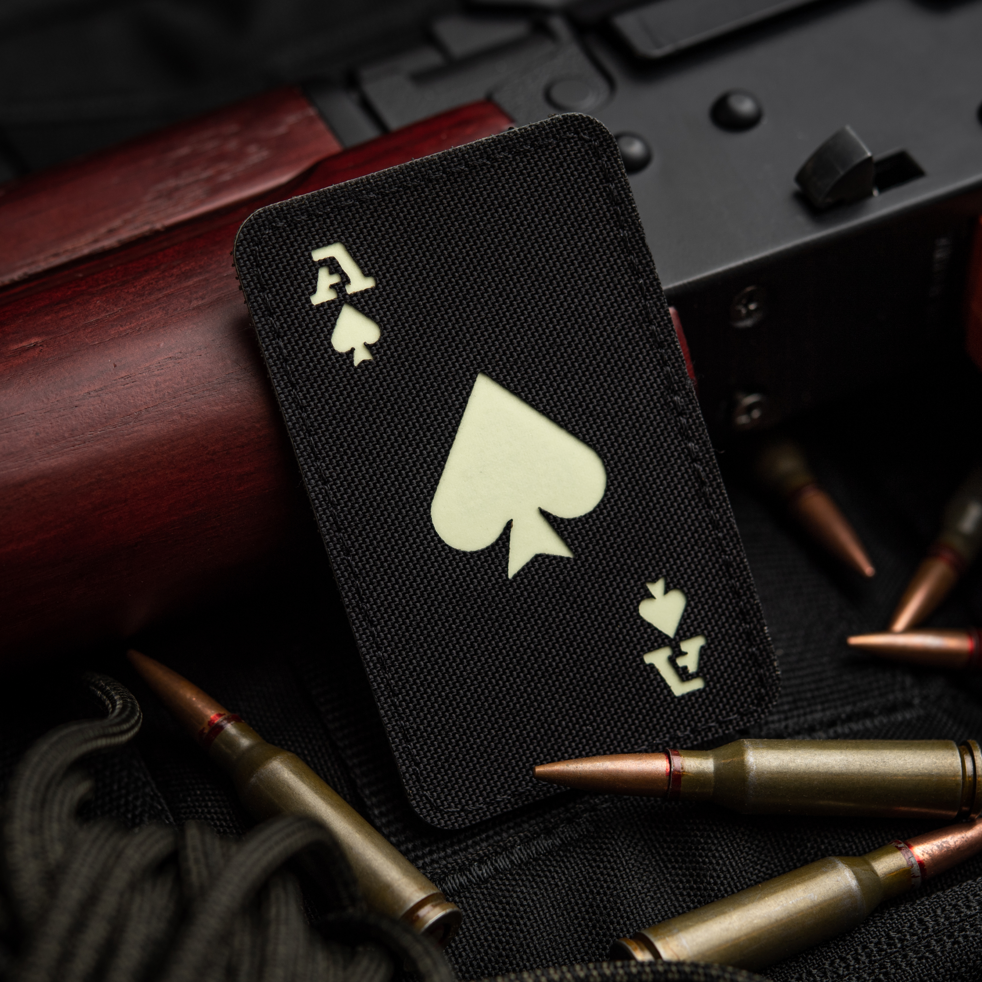 M-Tac нашивка Ace of Spades Laser Cut Black/GID — 5