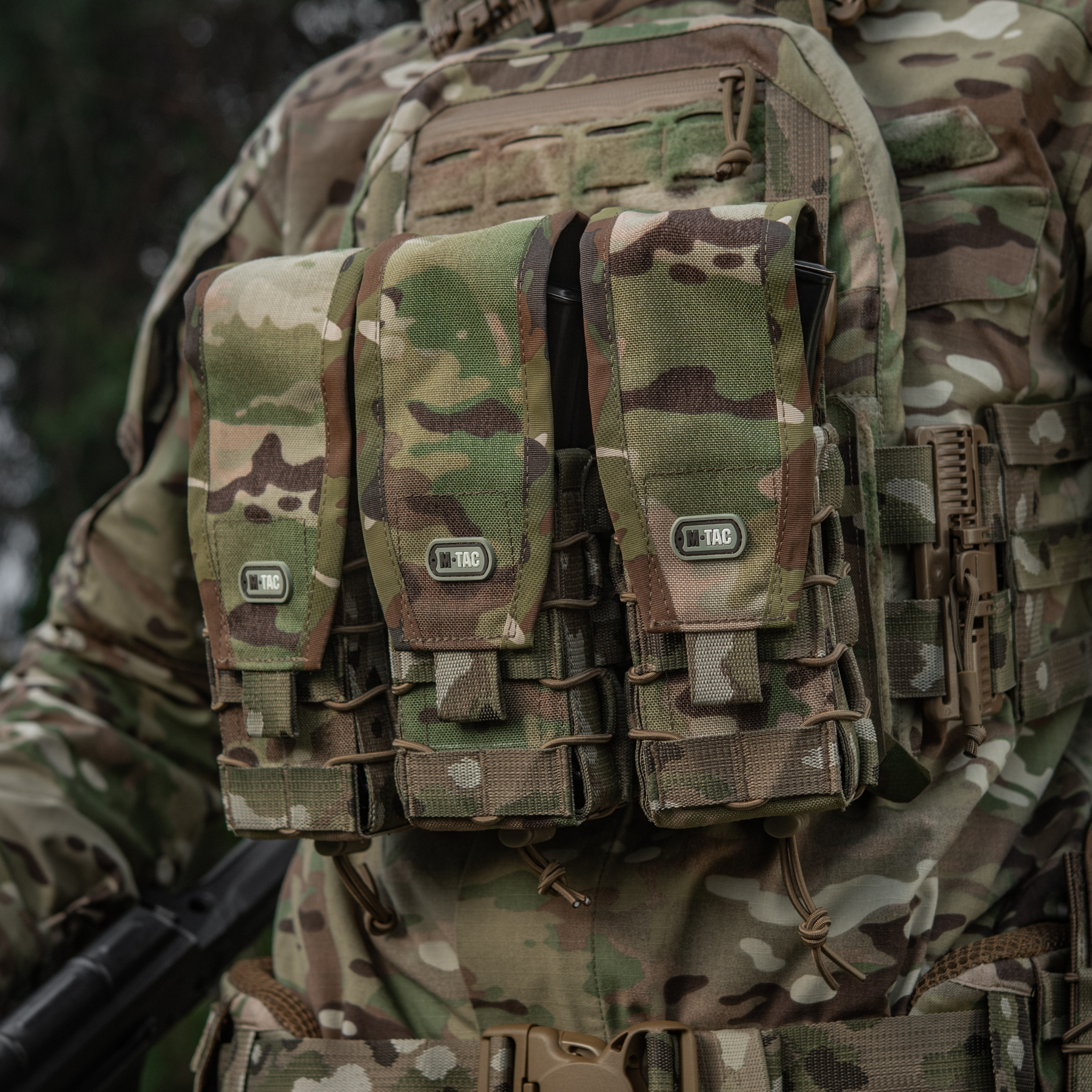 M-Tac подсумок для АК двойной с клапаном Gen.3 Multicam — 7