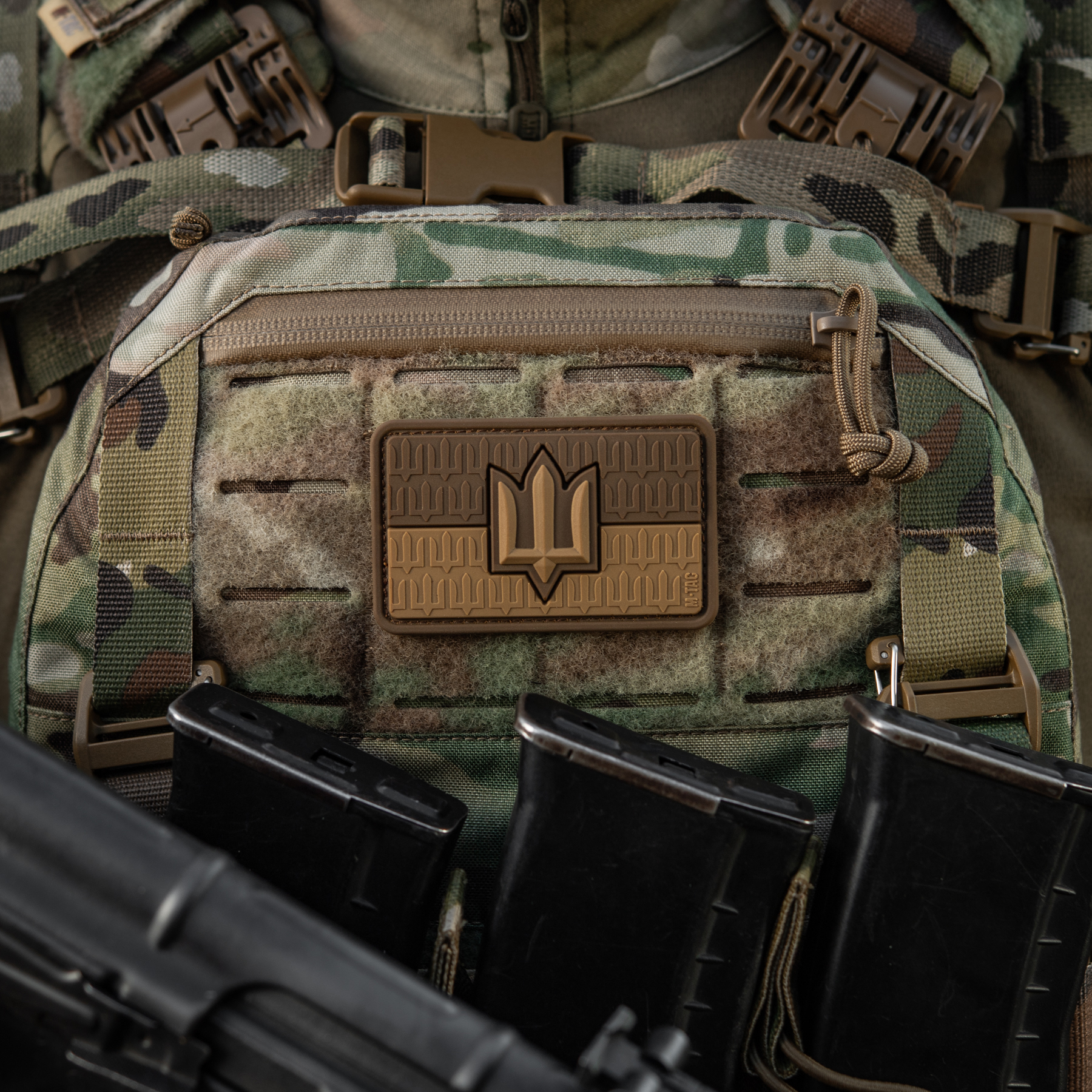 M-Tac нашивка прапор України з тризубом ЗСУ PVC Coyote — 7