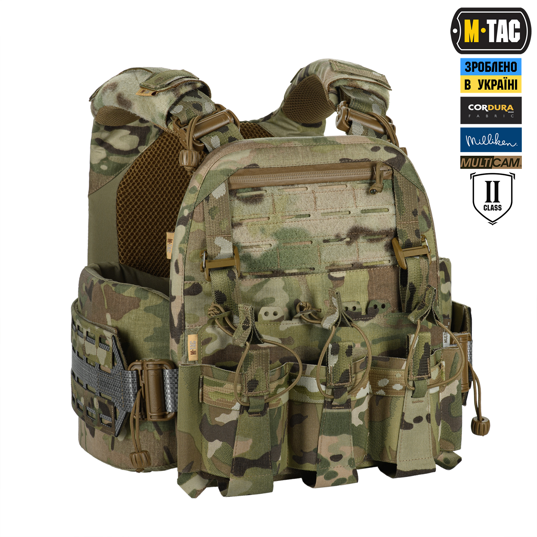 M-Tac плитоноска Cuirass Tiger FAST Elite 2 клас захисту (розмір плити М) Multicam — 4