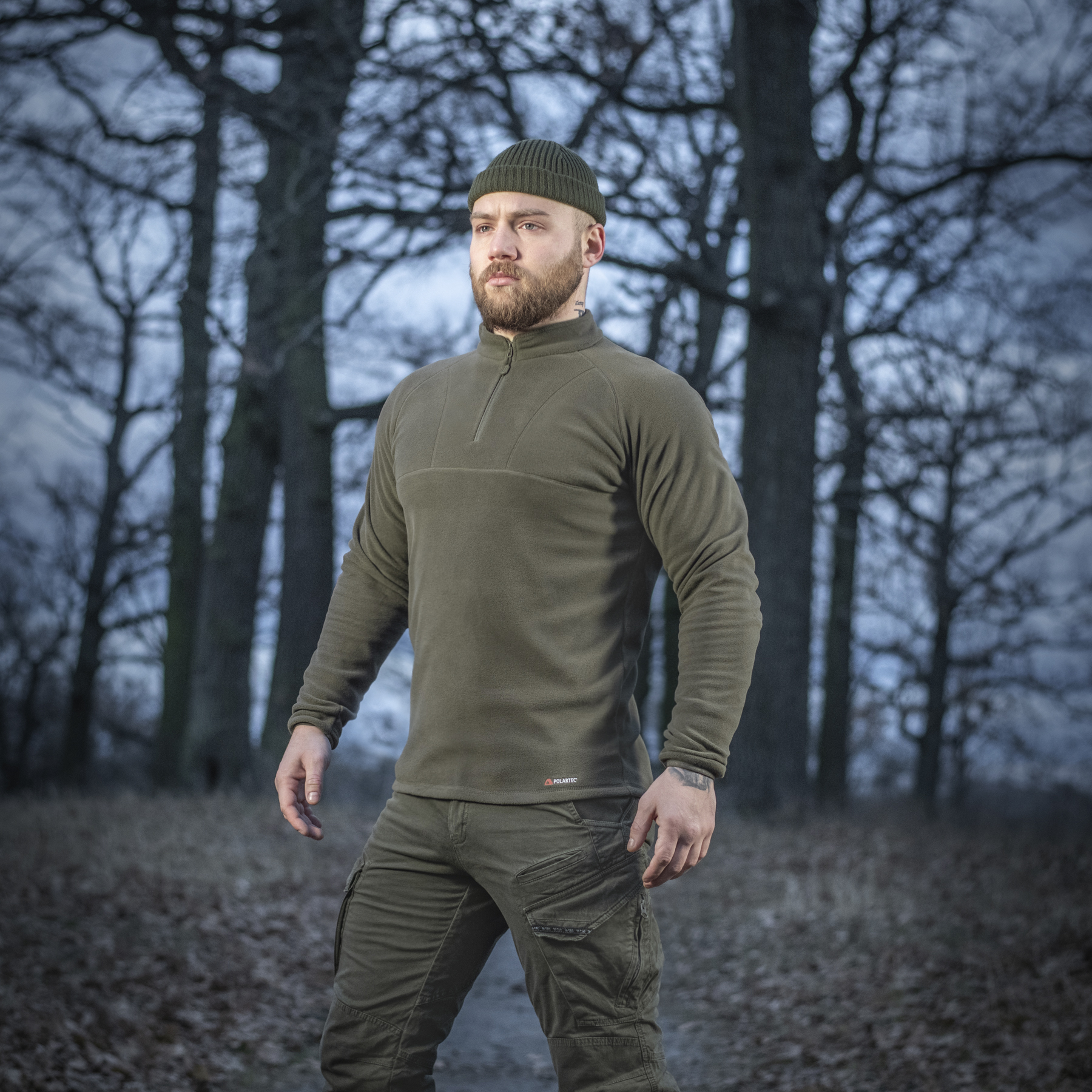 M-Tac кофта Delta Polartec реглан Dark Olive — 11