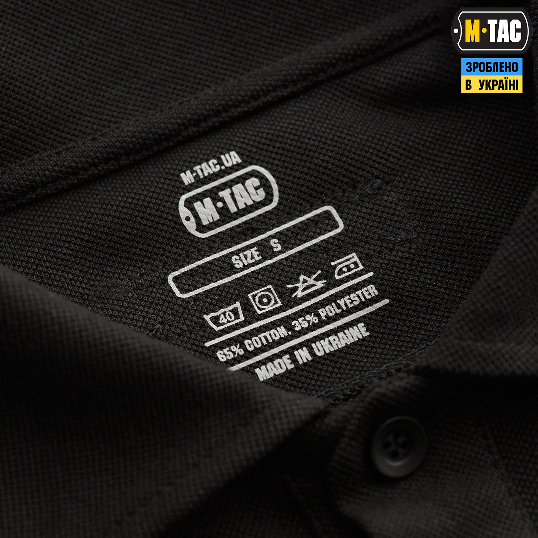 M-Tac поло тактическое длинный рукав 65/35 Black — 6