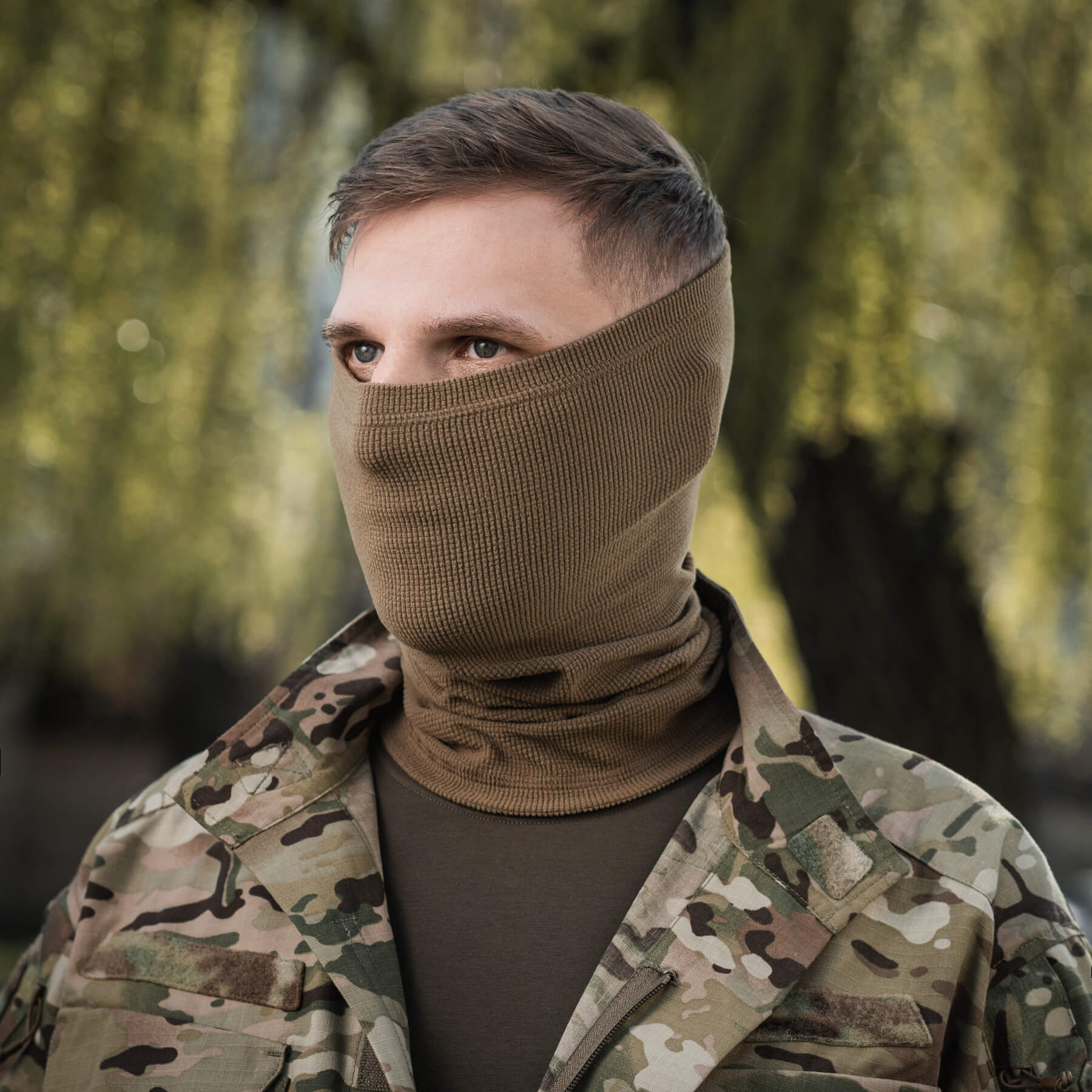 M-Tac шарф-труба длинный микрофлис рип-стоп Tan — 17
