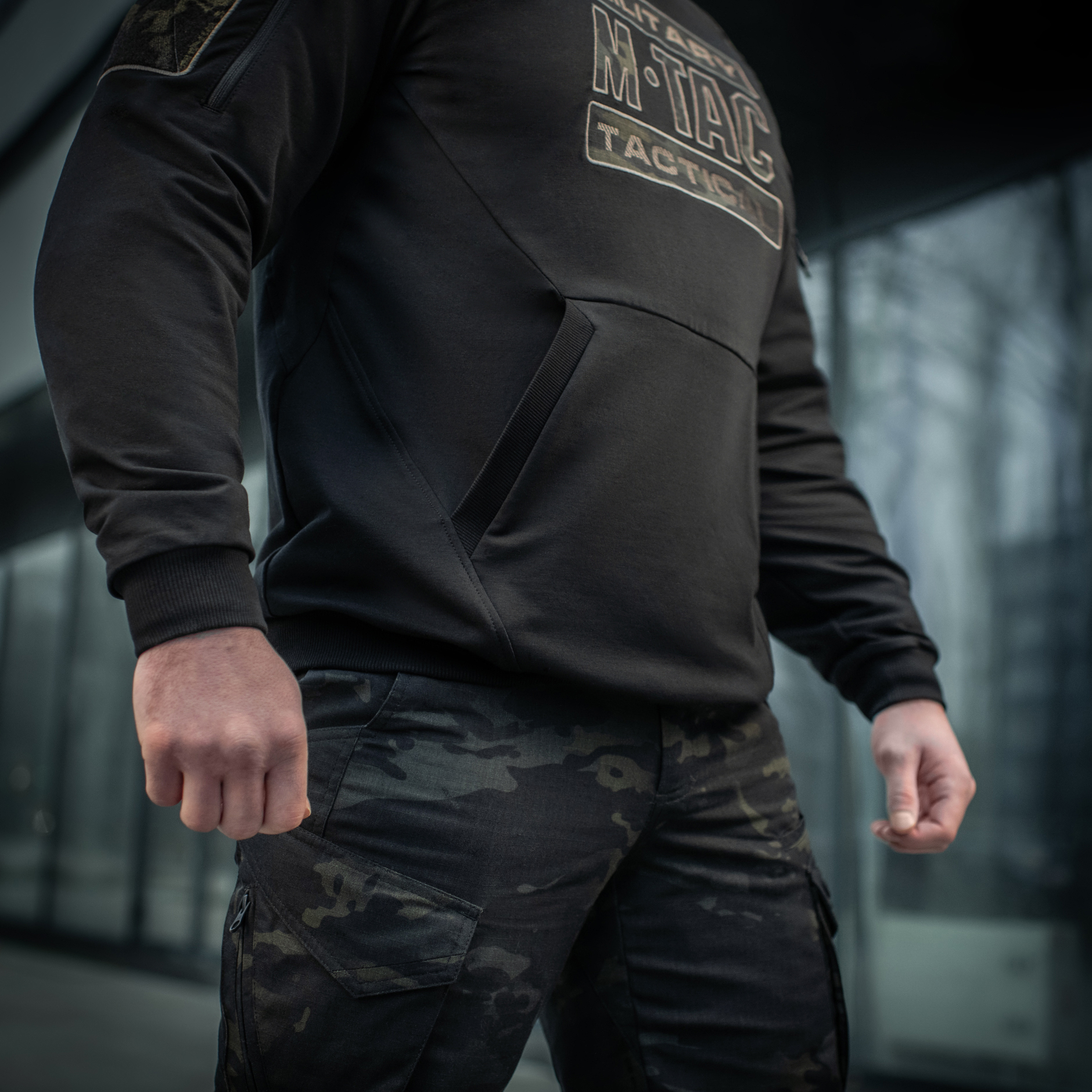 M-Tac кофта Hoodie Combat Black Multicam — 21