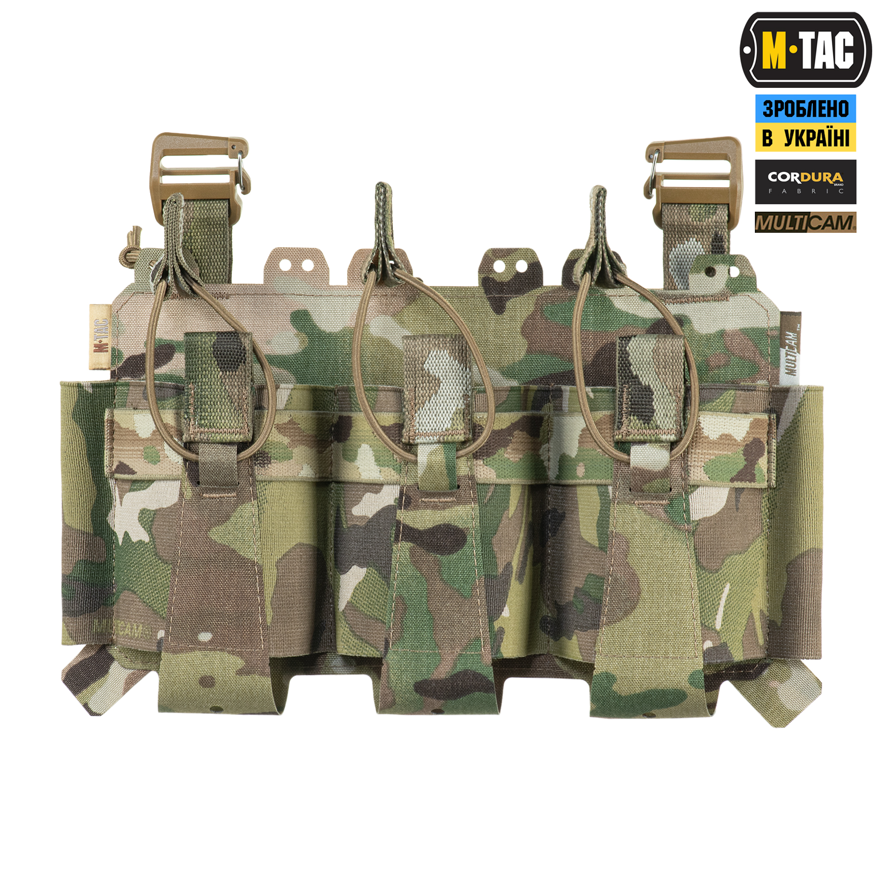 M-Tac передняя панель для плитоноски Cuirass QRS на три магазина Multicam — 3
