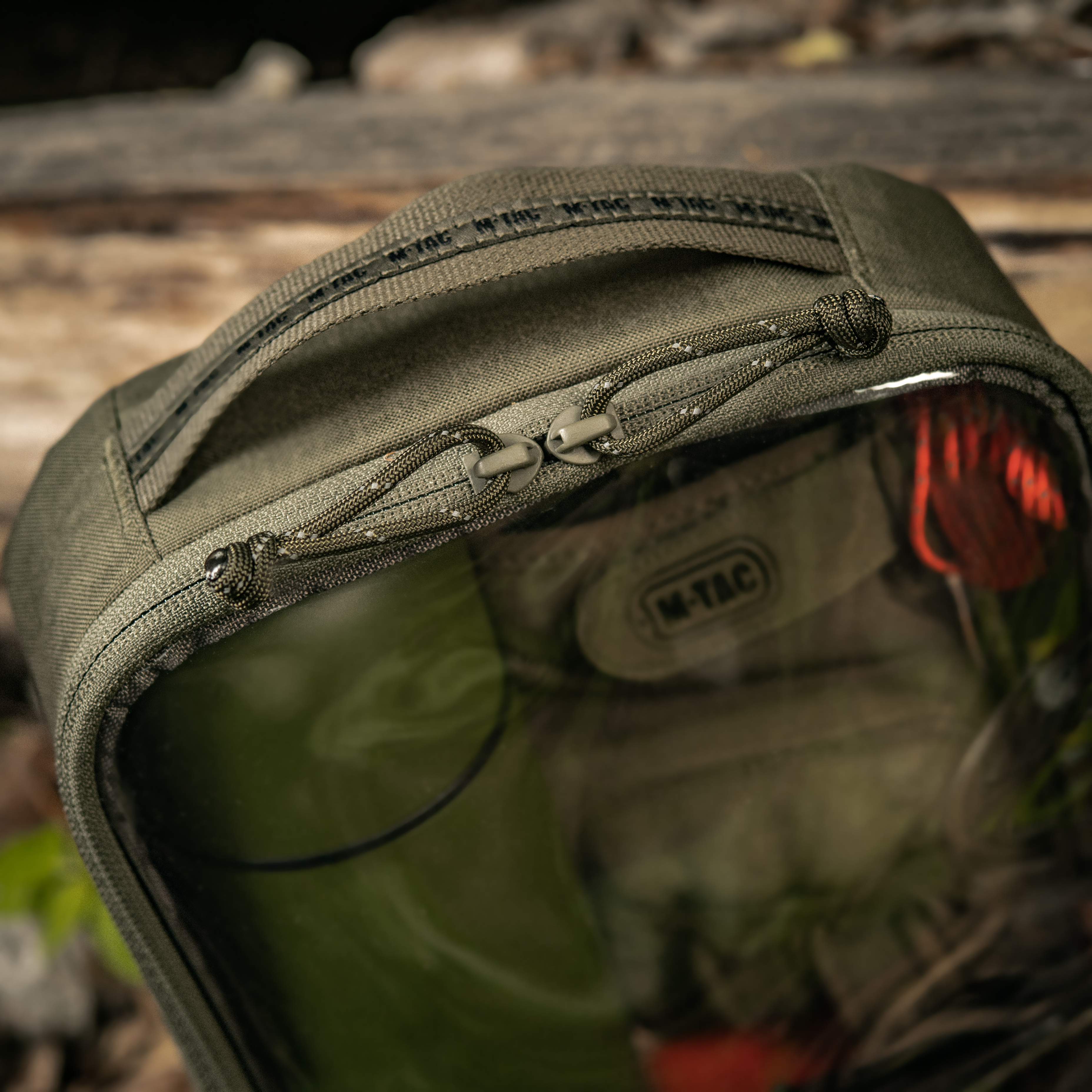 M-Tac органайзер утилитарный прозрачный Elite Large (30х19 см) Ranger Green — 8