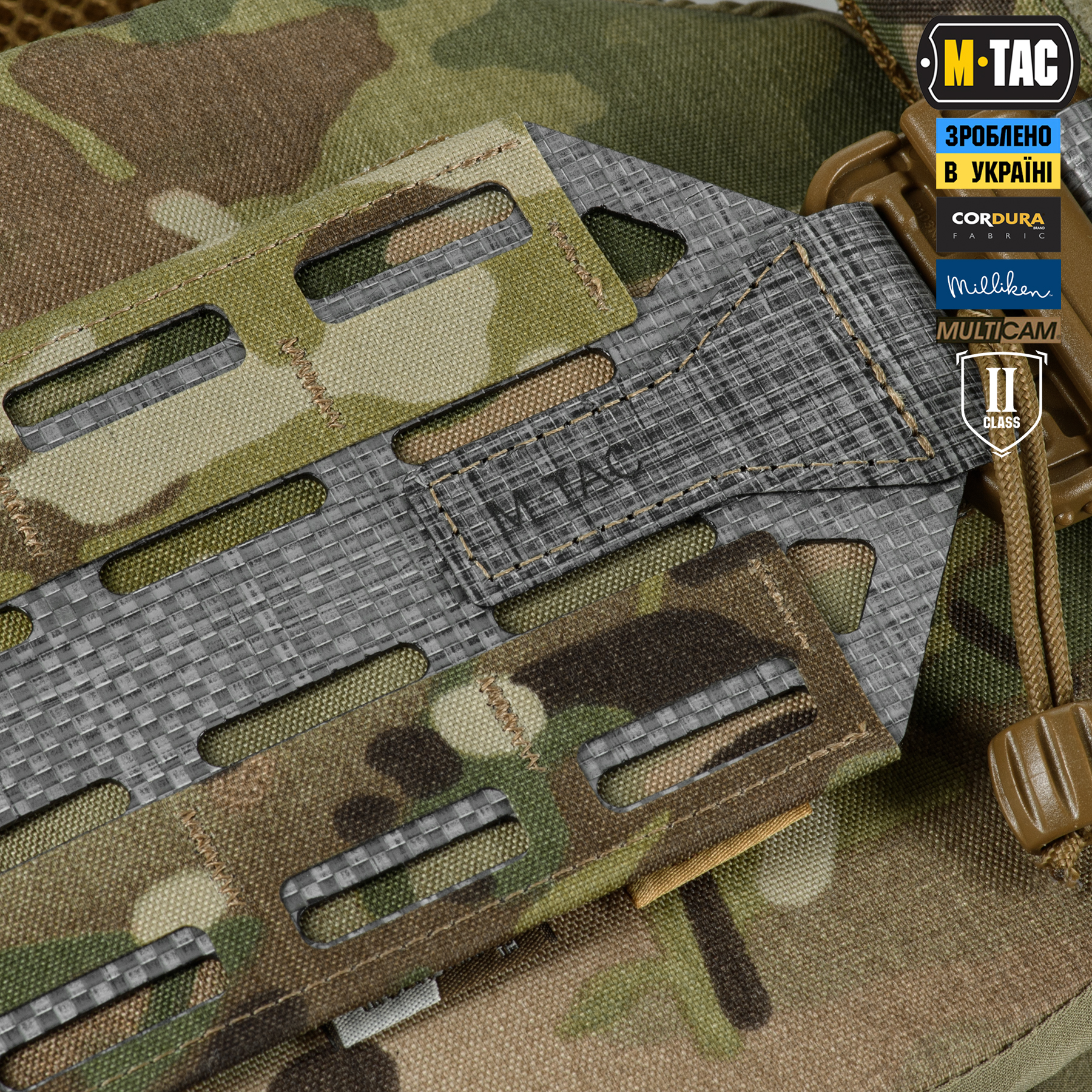 M-Tac плитоноска Cuirass Tiger FAST Elite 2 клас захисту (розмір плити М) Multicam — 9