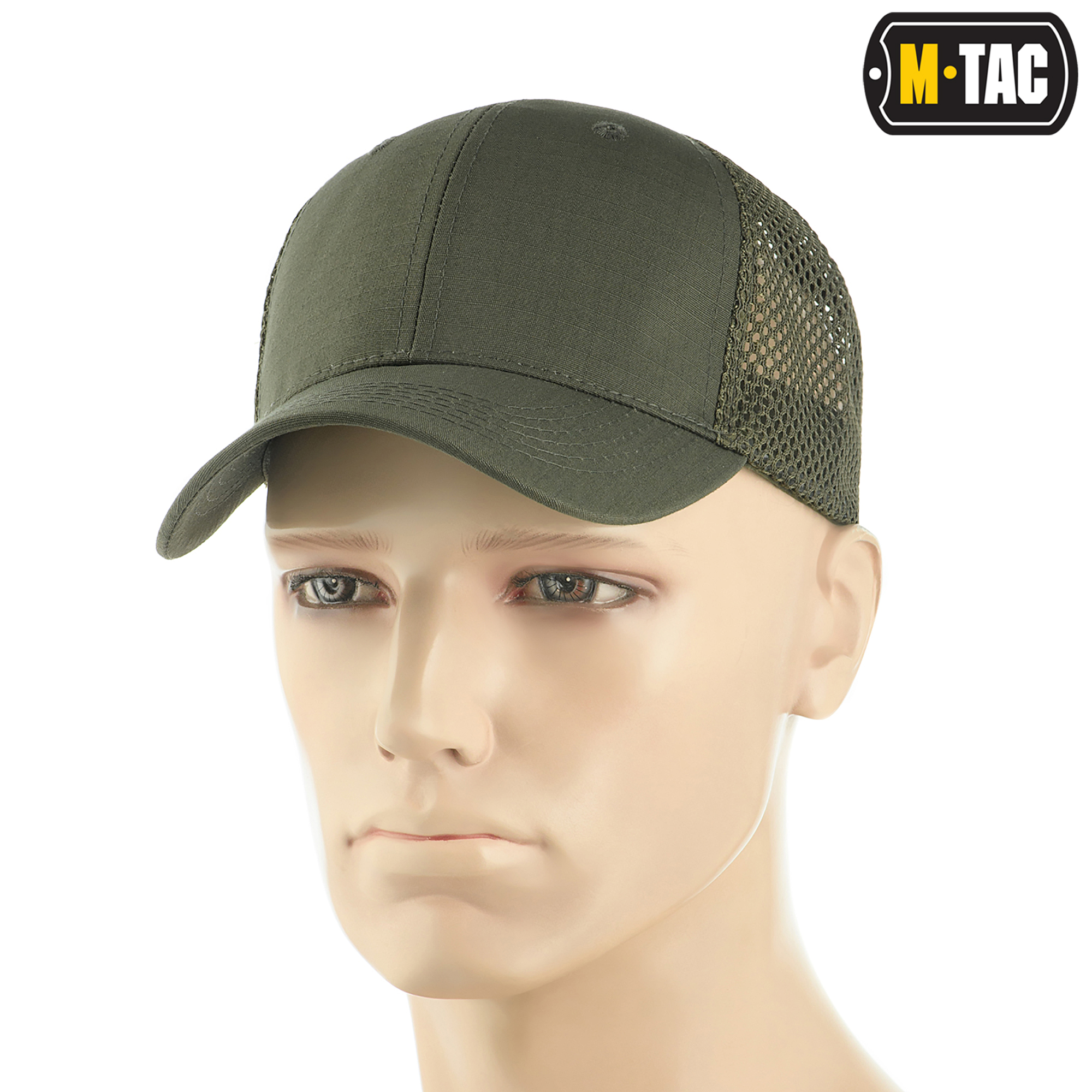 M-Tac бейсболка с сеткой Flex рип-стоп Army Olive — 2