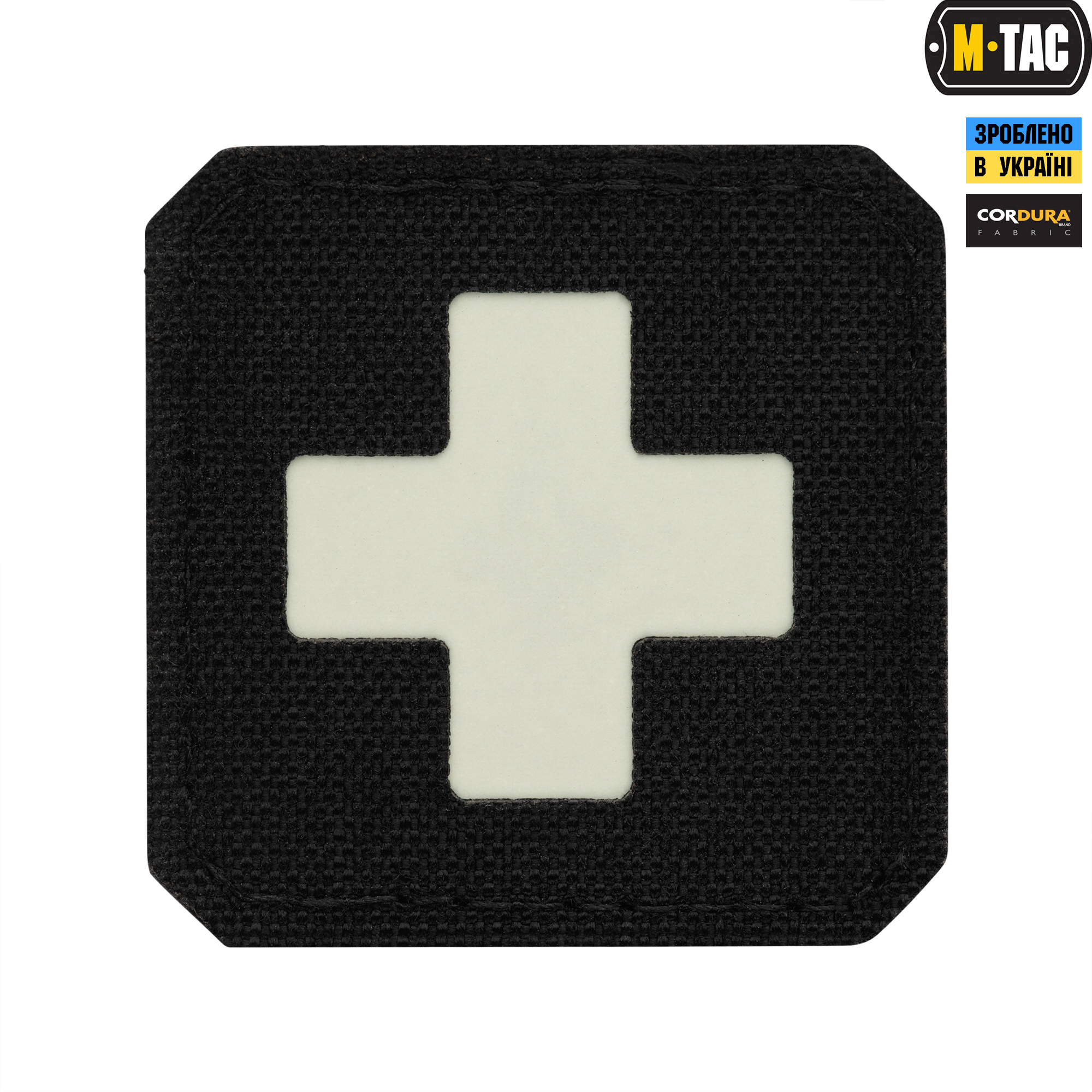 M-Tac нашивка Medic Cross Laser Cut Black/GID — 2