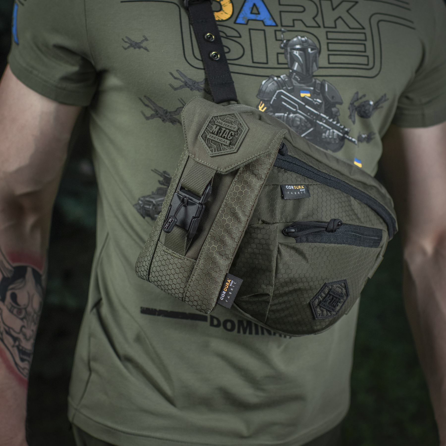 M-Tac подсумок для смартфона Elite Large Hex Ranger Green — 12