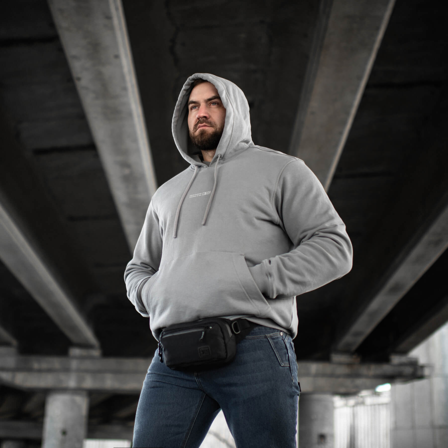 M-Tac кофта Hoodie Born by Revolution Oversize Hard Light Grey — 19