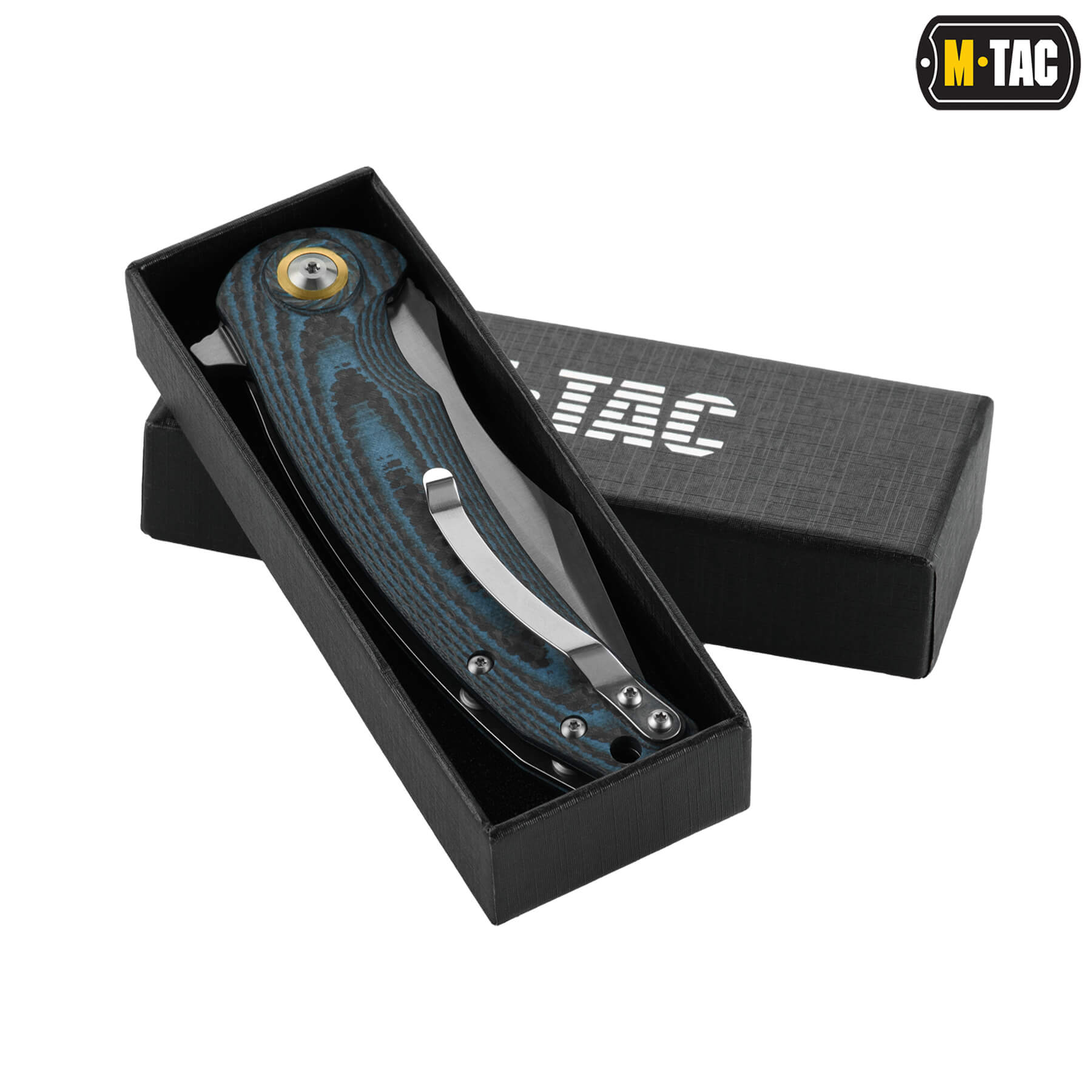M-Tac нож складной Type 15 Carbon/Blue — 10