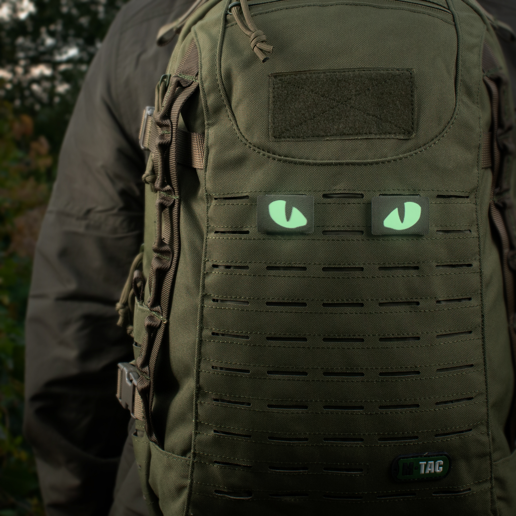 M-Tac нашивка Tiger Eyes Laser Cut (пара) Ranger Green — 6