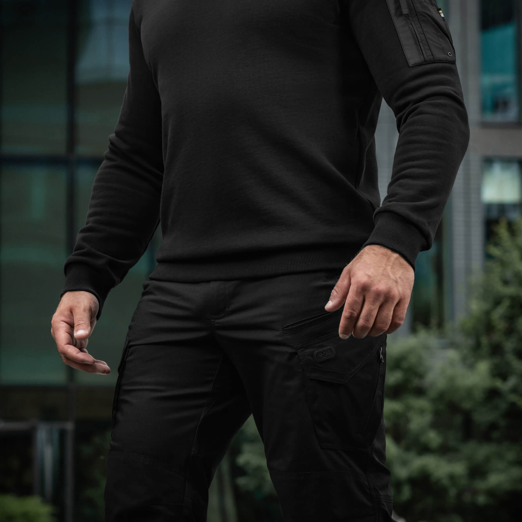 M-Tac свитшот Nylon Pocket Cotton Hard Black — 12