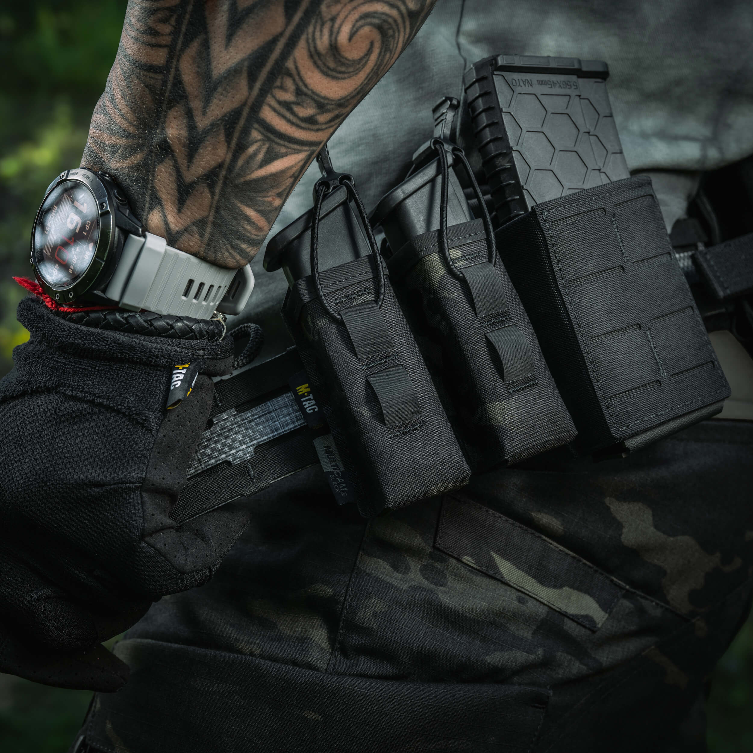 M-Tac подсумок для пистолетного магазина/мультитула Elite Gen.ІІ Multicam Black — 14