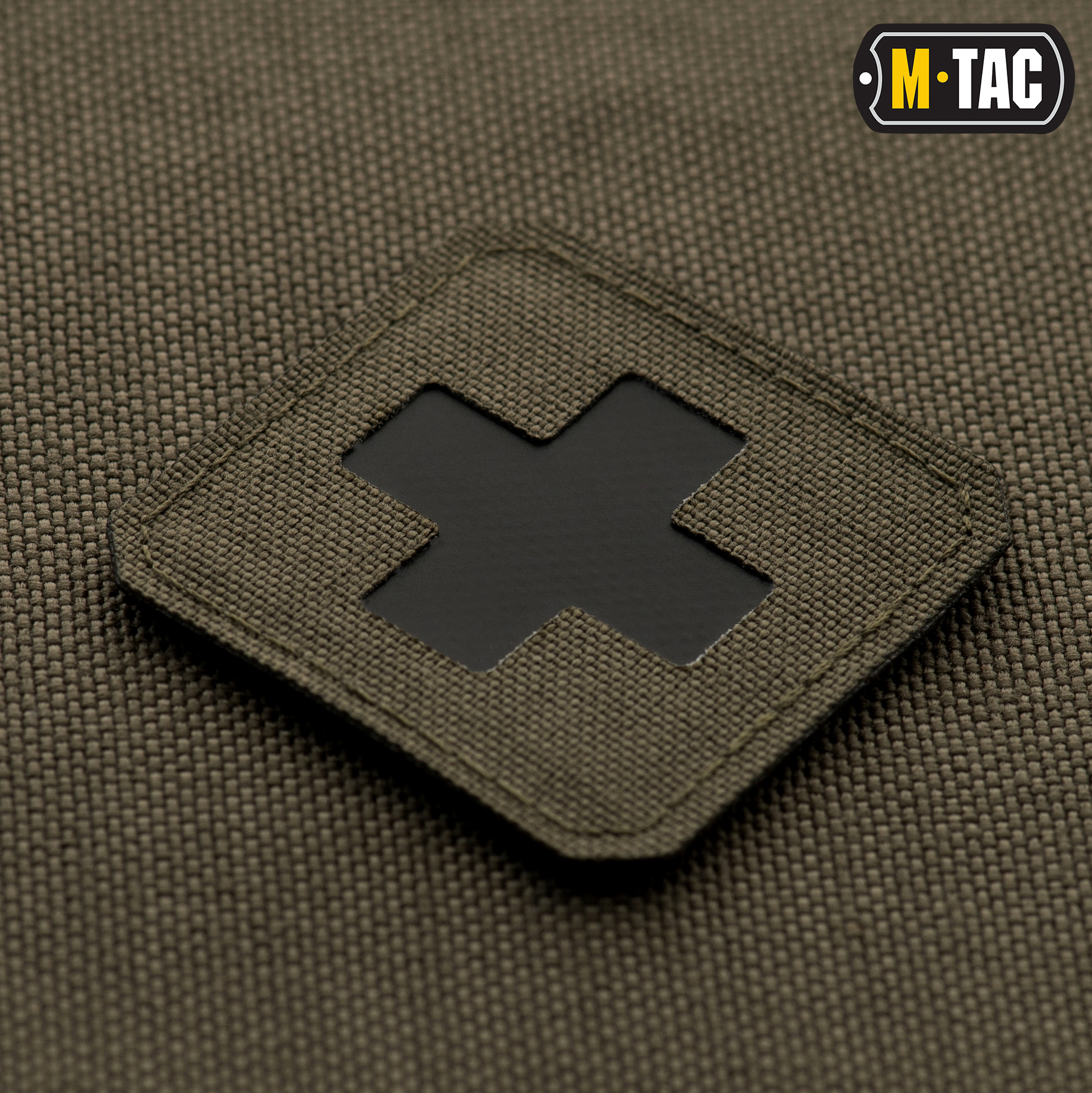 M-Tac нашивка Medic Cross Laser Cut Ranger Green/Black — 3
