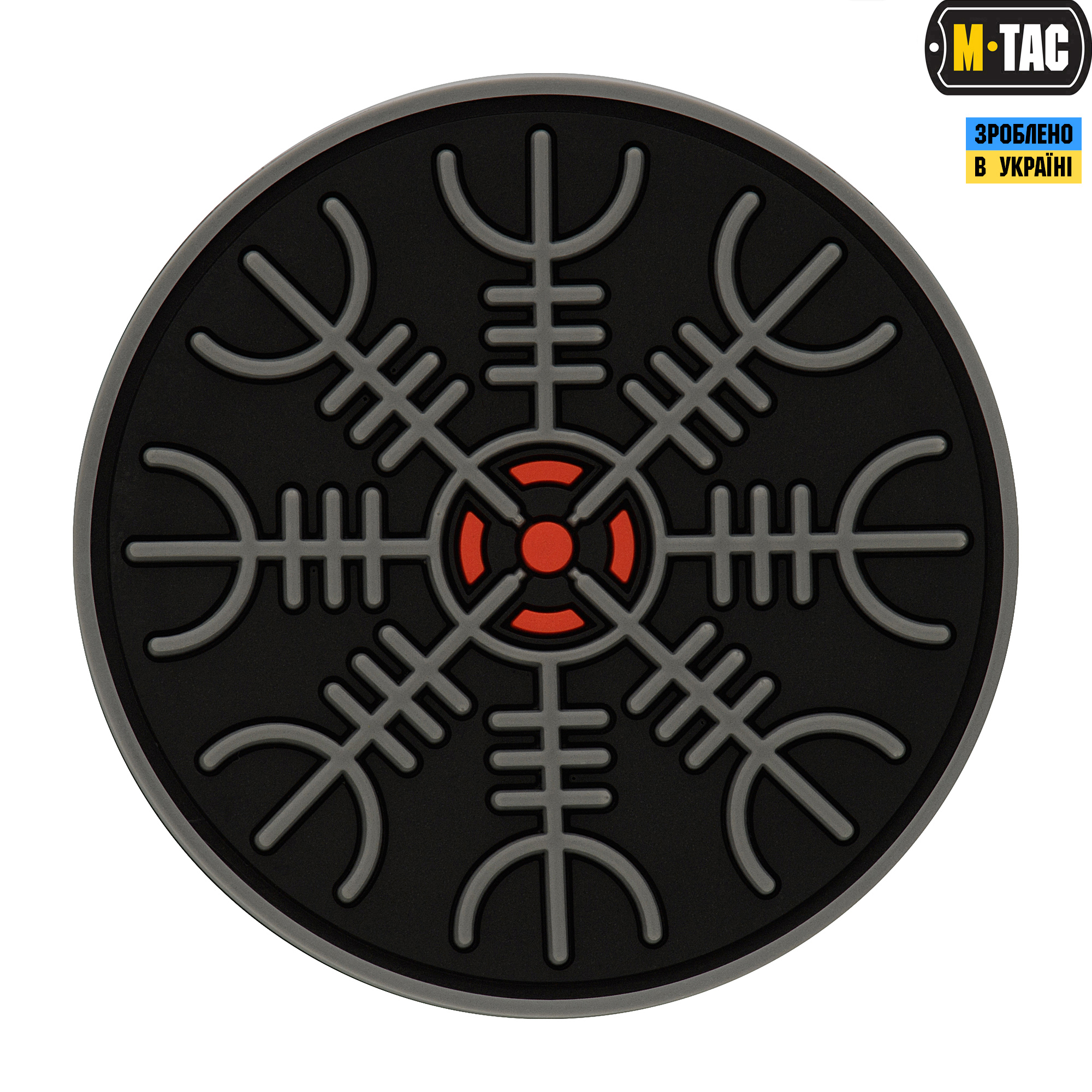 M-Tac нашивка Шлем Ужаса PVC Black/Grey — 2